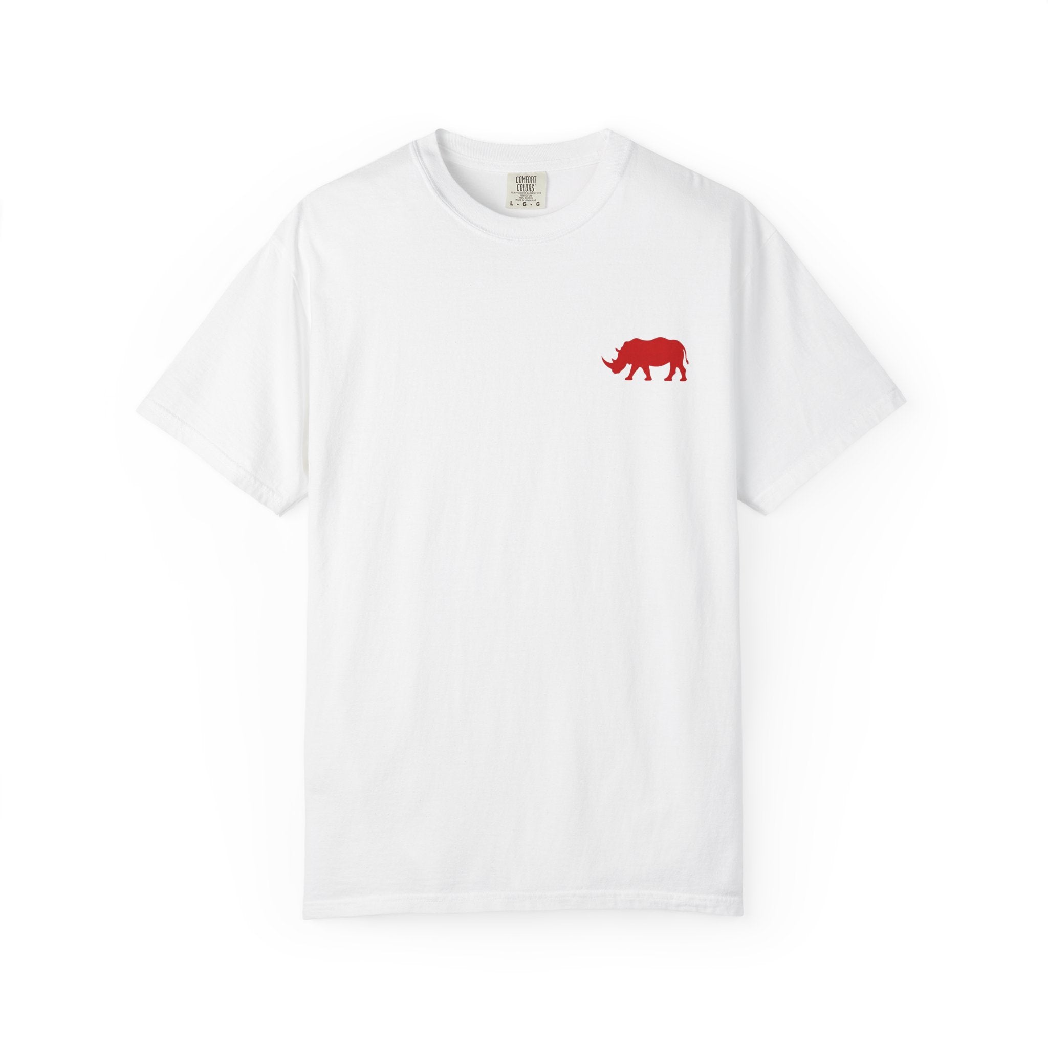 Live Fortunate Rhino T-Shirt — Red Rhino Logo Tee