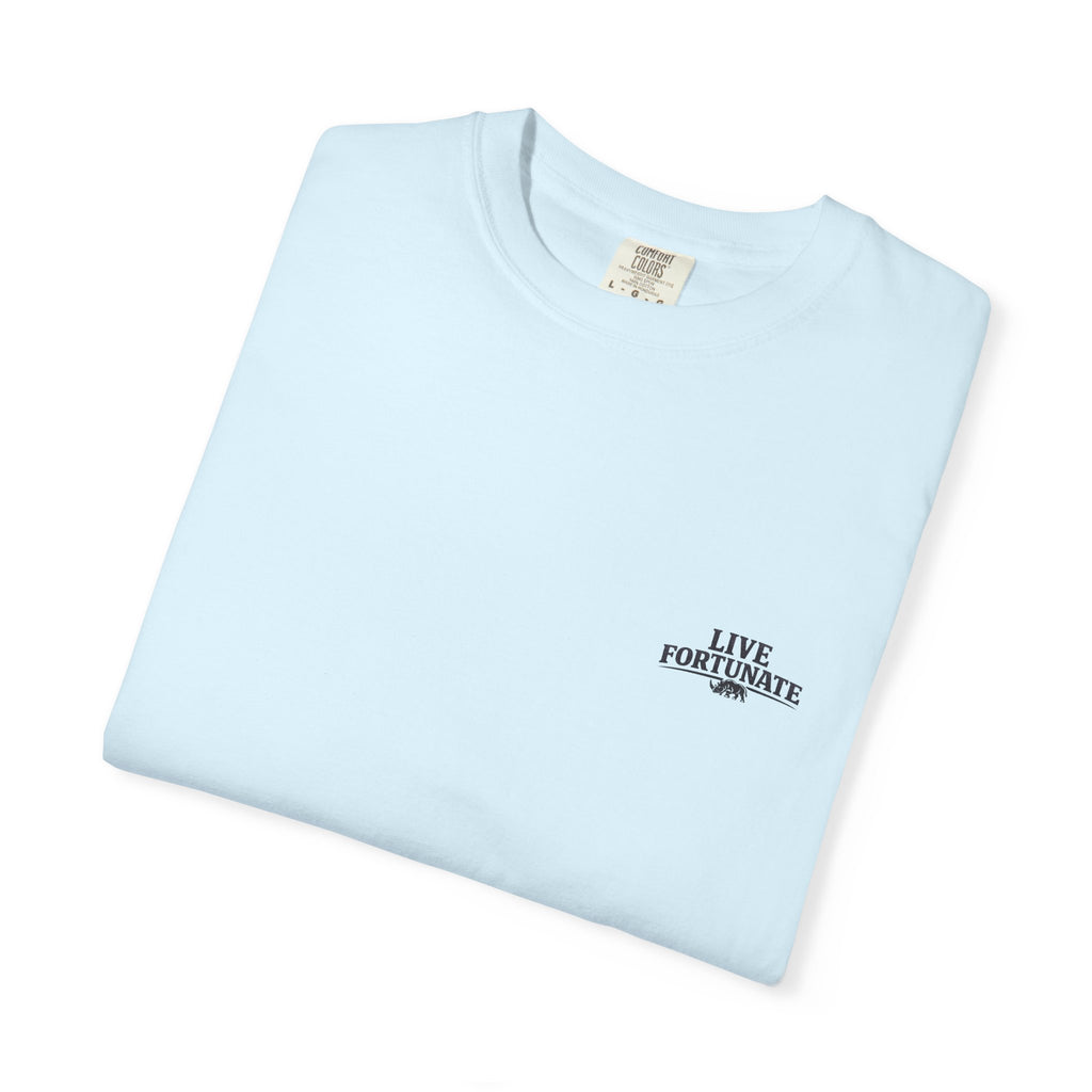 Sunset Vintage T-Shirt — Lake Scene