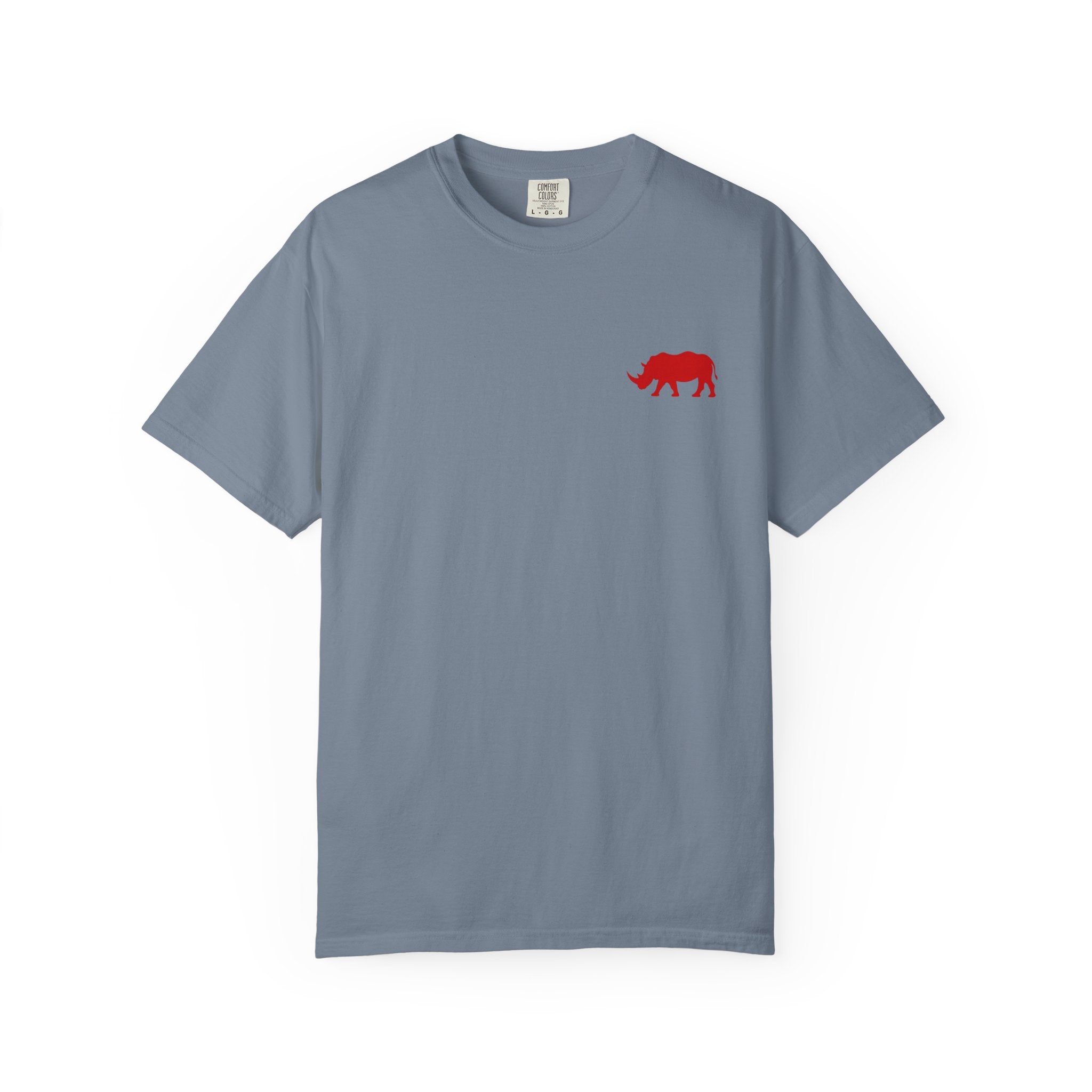 Live Fortunate Rhino T-Shirt — Red Rhino Logo Tee