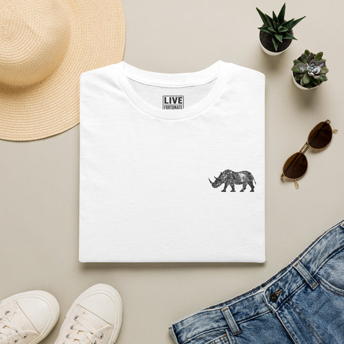Fortunate AF Rhino Graphic T-shirt Black