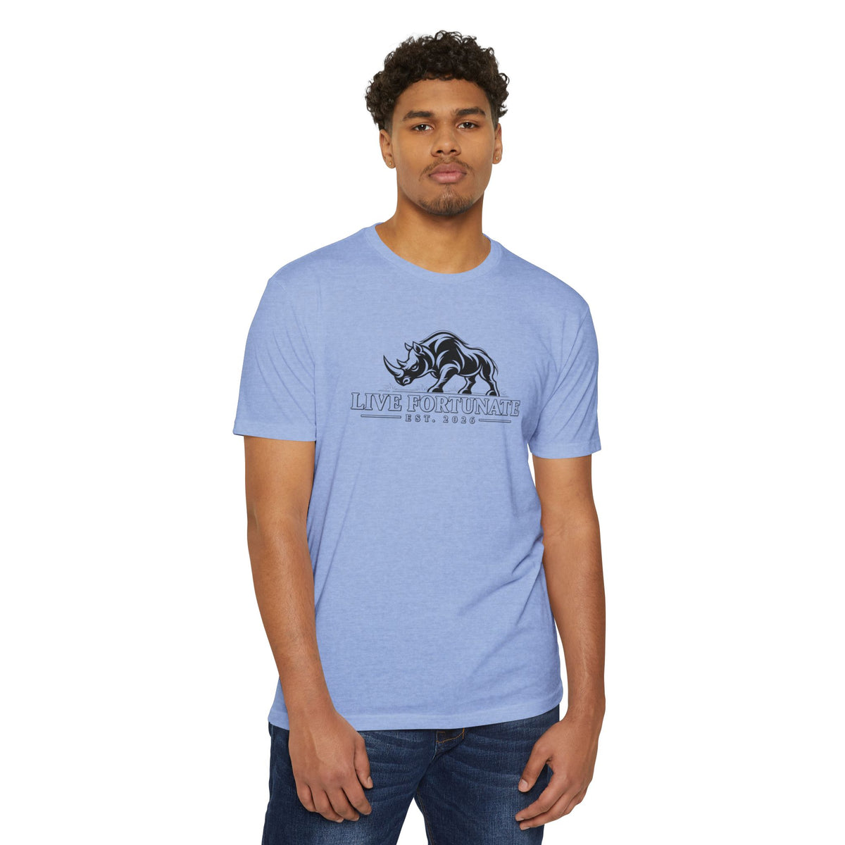 Live Fortunate EST. 2026 Rhino Tee