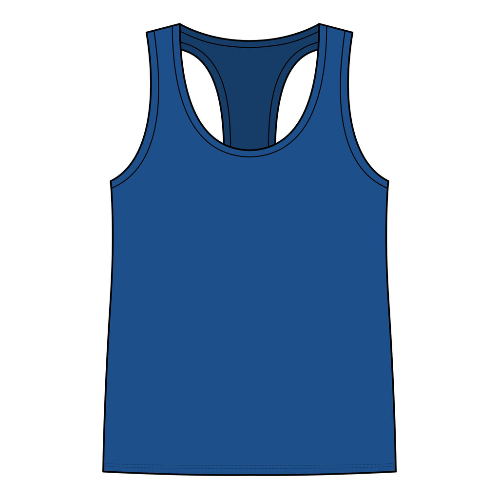 Fortunate Women’s Racerback Tank – Gold Wordmark