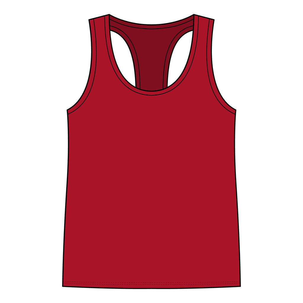 Fortunate Women’s Racerback Tank – Gold Wordmark