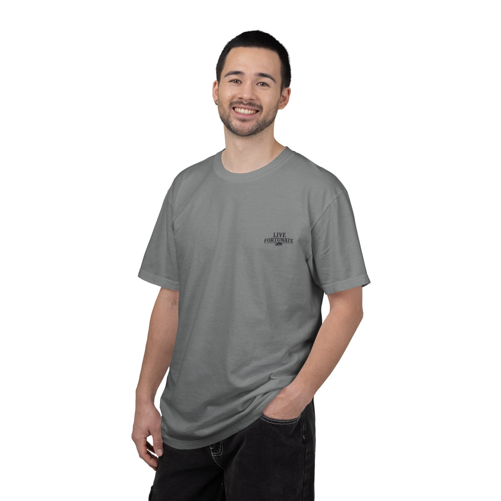 Sunset Vintage T-Shirt — Lake Scene