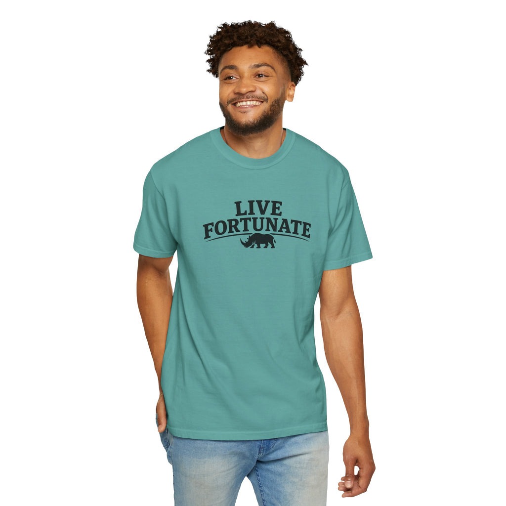 Rhino Logo T-Shirt — LiveFortunate.com Graphic Tee