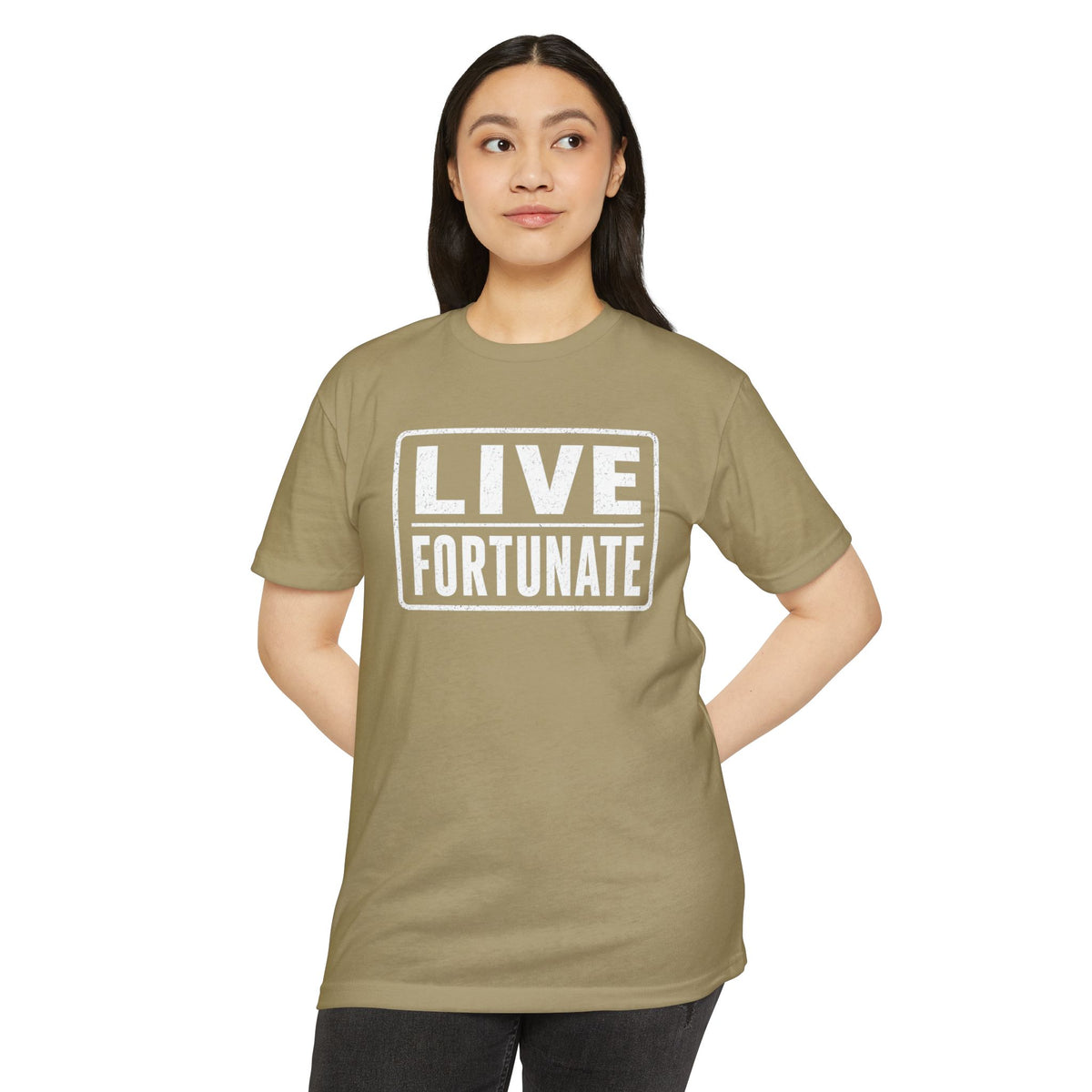 Live Fortunate T-Shirt — Inspirational Graphic Tee