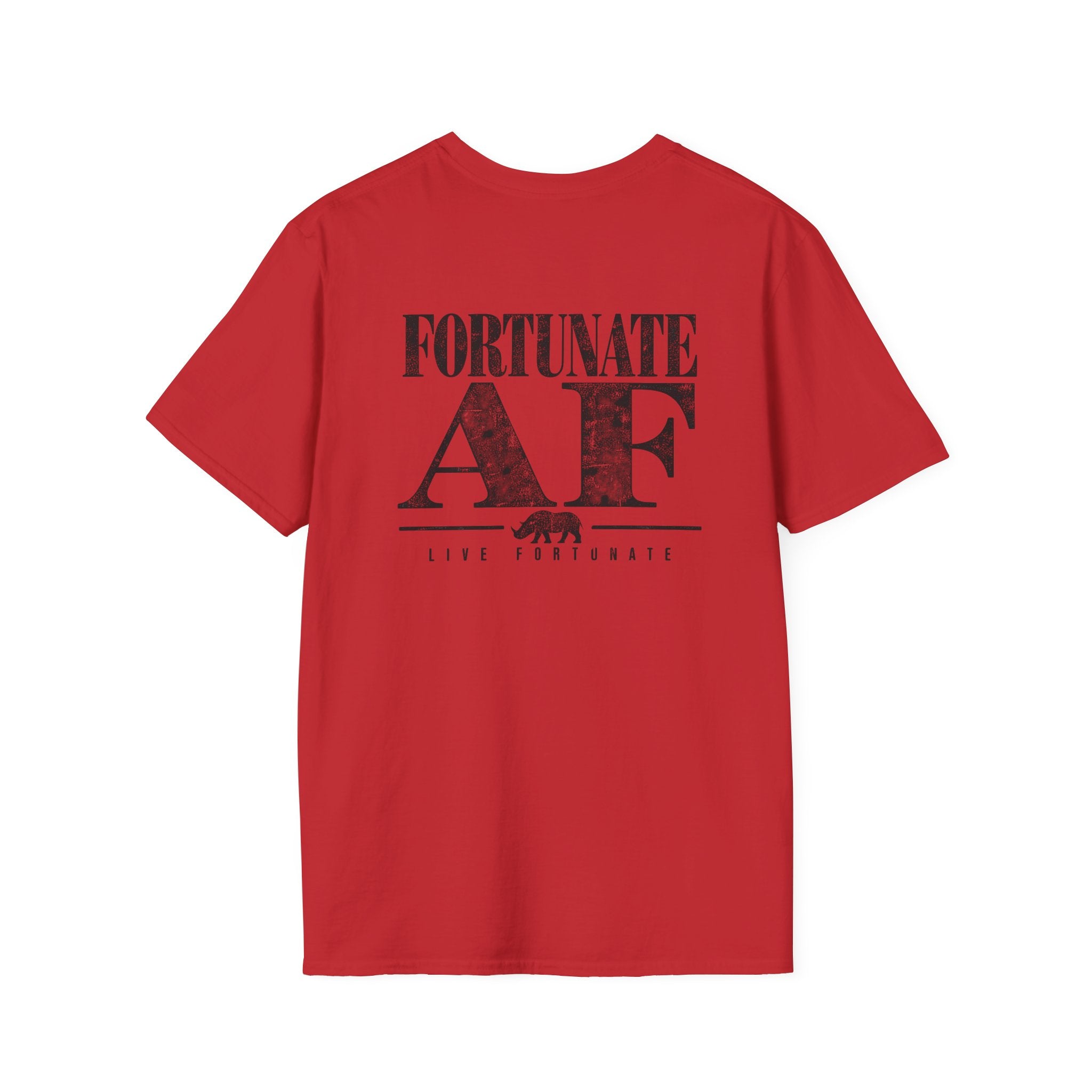 Fortunate AF Rhino Graphic T-shirt Black