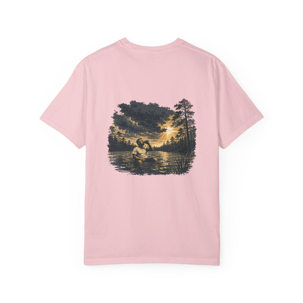 Sunset Vintage T-Shirt — Lake Scene