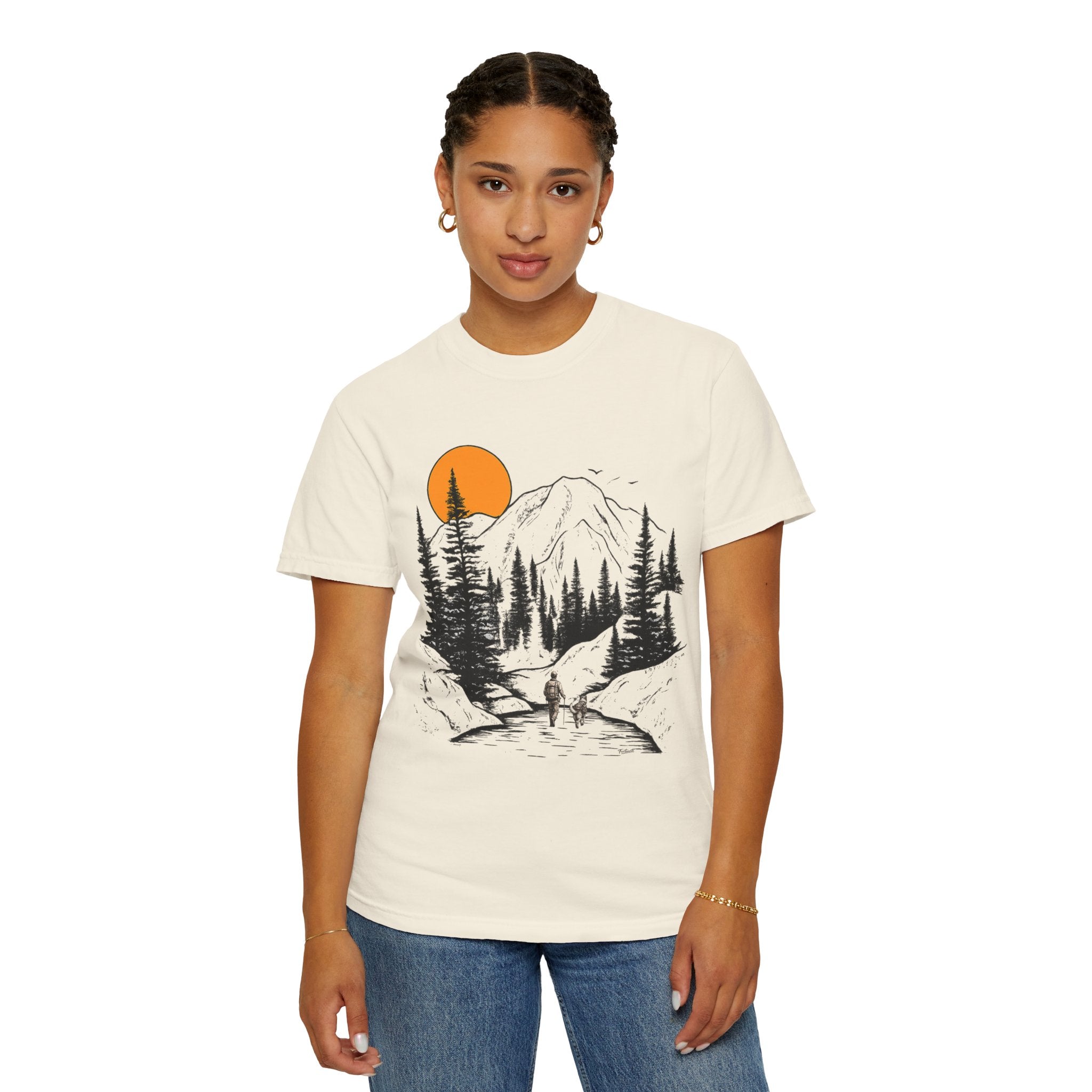 Mountain Sunset Hiking T-Shirt