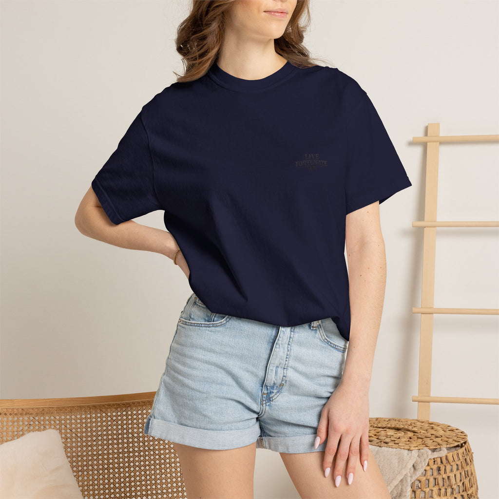 Sunset Vintage T-Shirt — Lake Scene