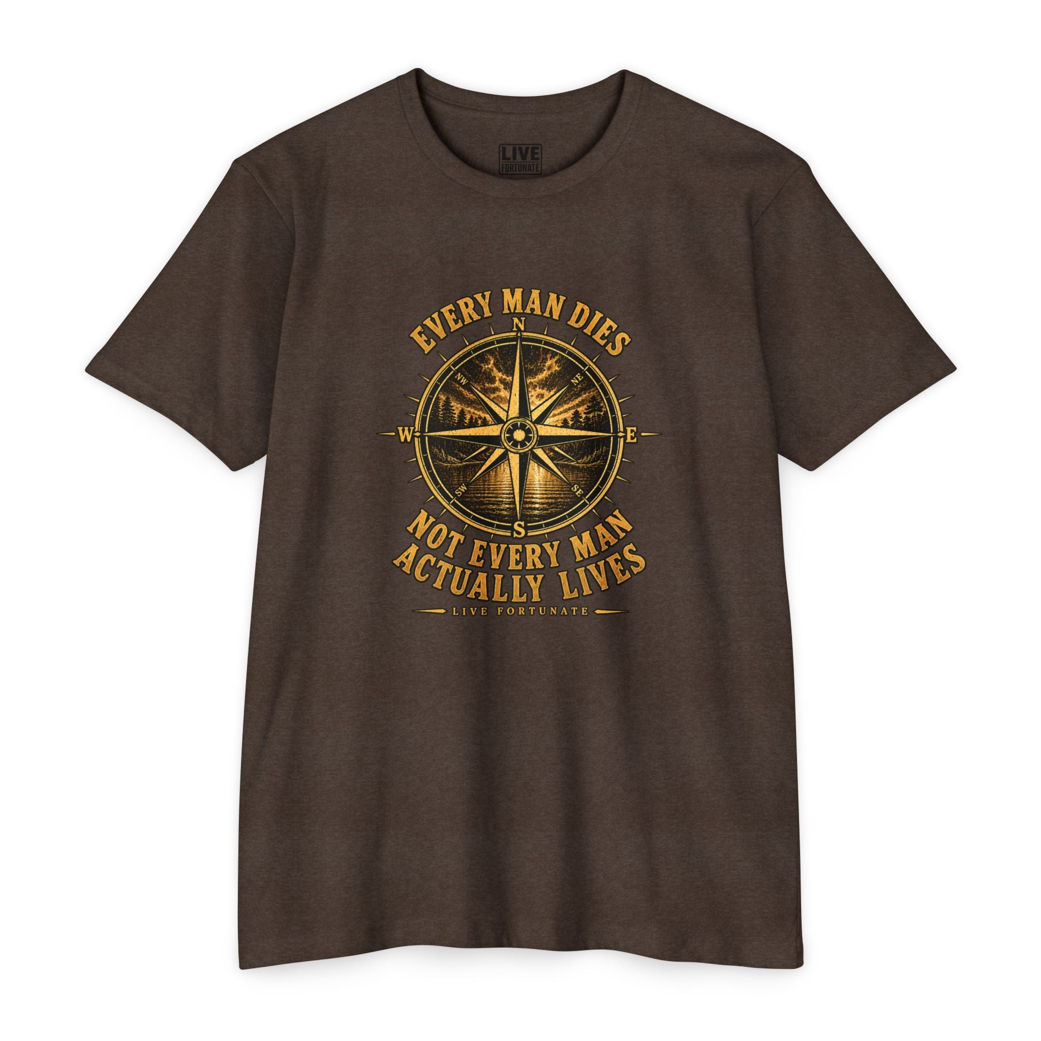"Every Man Dies, Not Every Man Actually Lives" Compass Graphic Tee