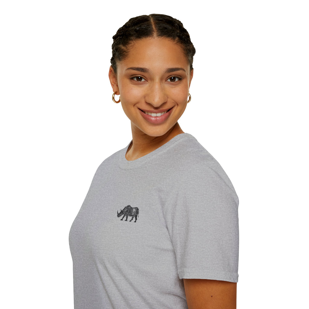 Fortunate AF Rhino Graphic T-shirt Black