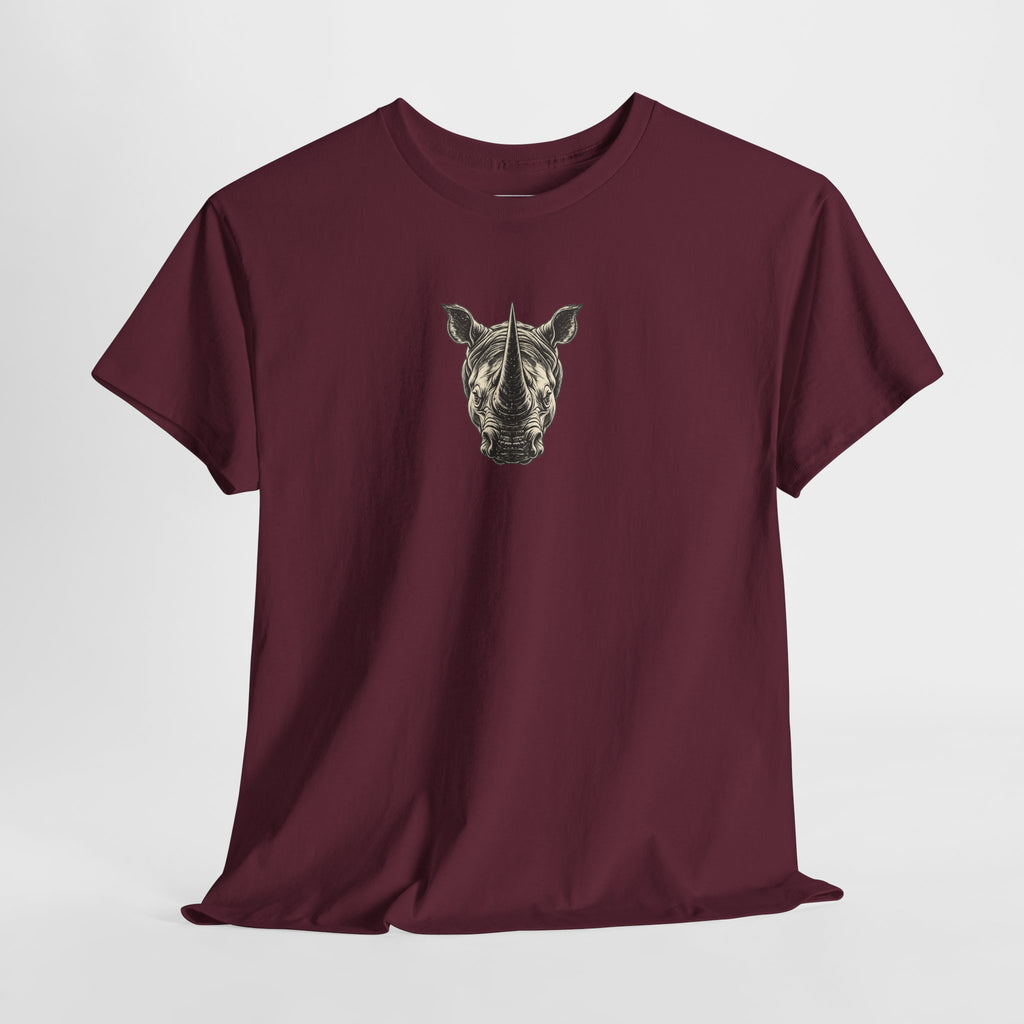 Rhino Mindset Men’s Front & Back Graphic T-Shirt | Live Fortunate
