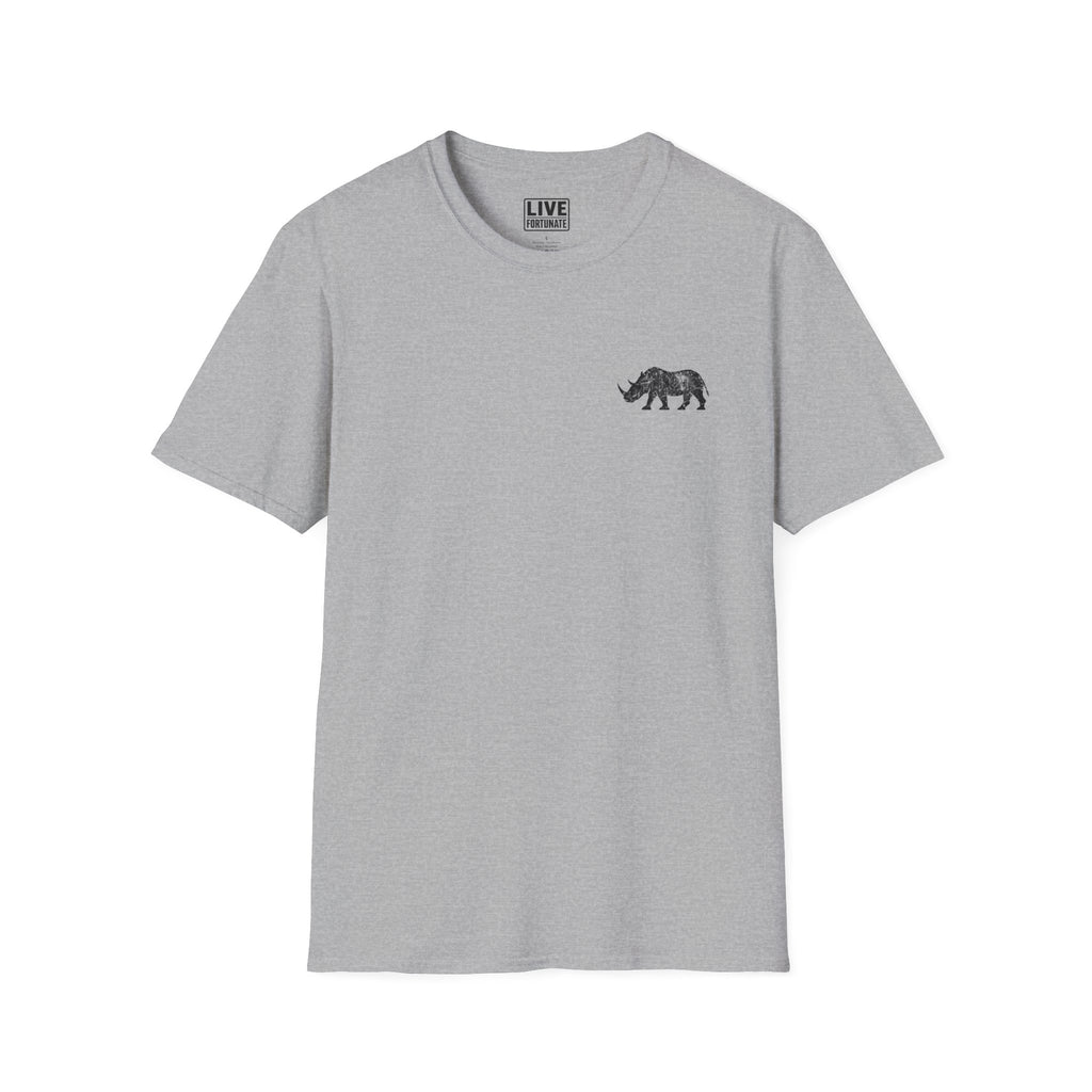 Fortunate AF Rhino Graphic T-shirt Black