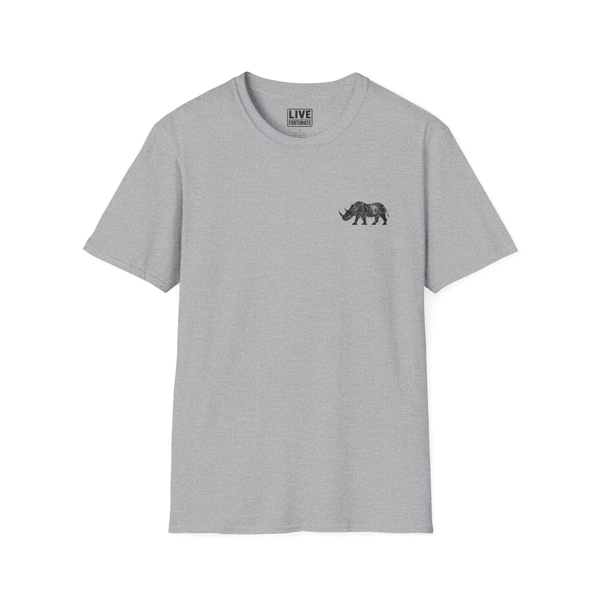 Fortunate AF Rhino Graphic T-shirt Black