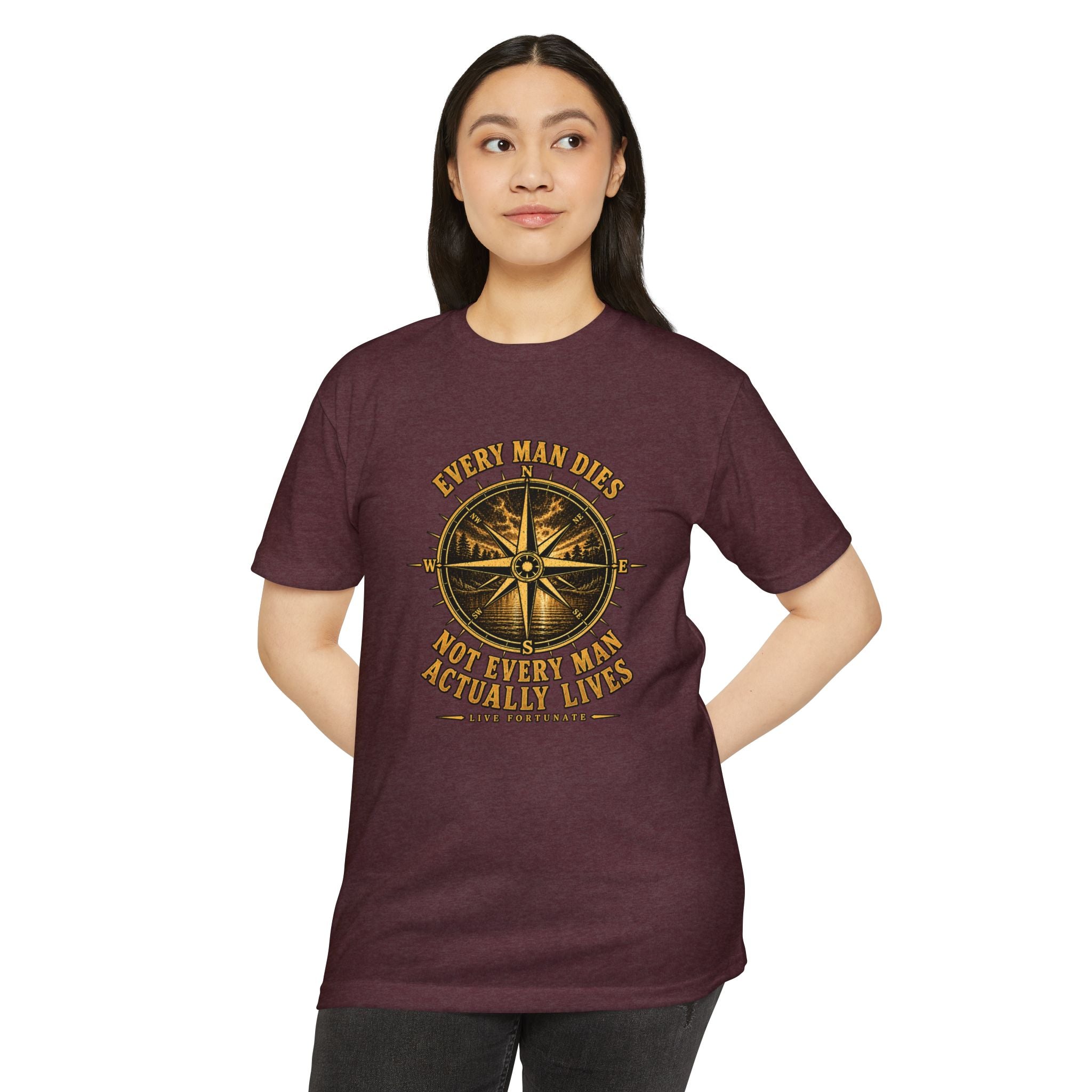 "Every Man Dies, Not Every Man Actually Lives" Compass Graphic Tee