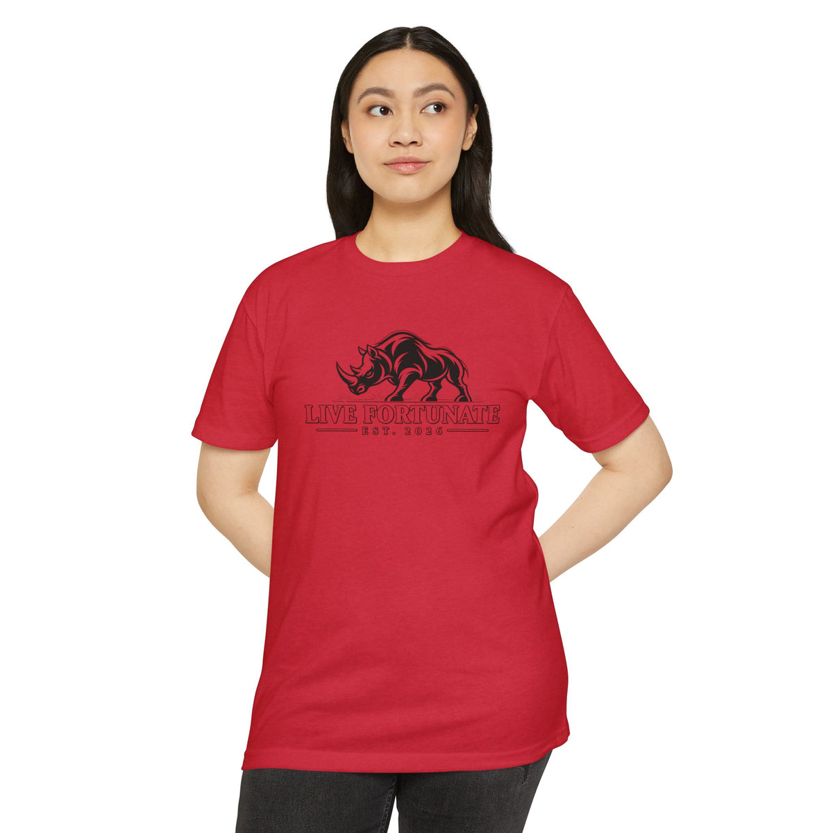 Live Fortunate EST. 2026 Rhino Tee