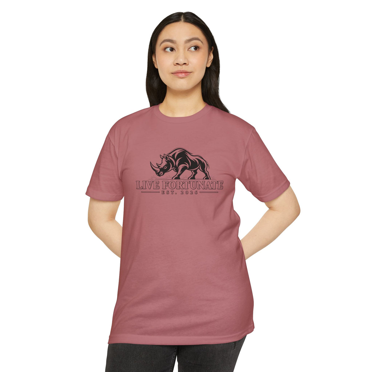 Live Fortunate EST. 2026 Rhino Tee