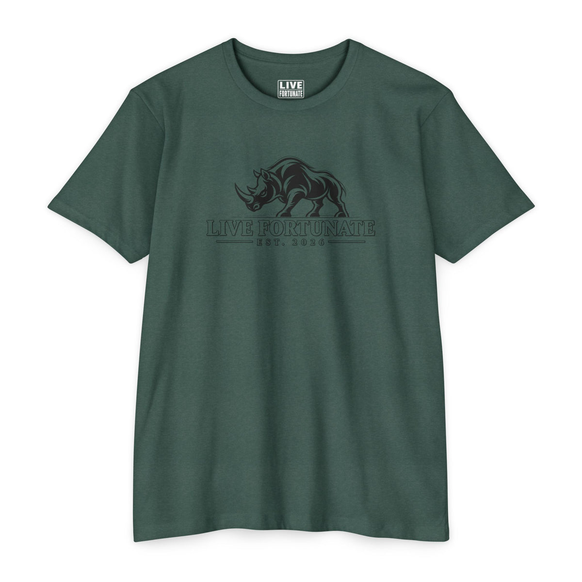 Live Fortunate EST. 2026 Rhino Tee