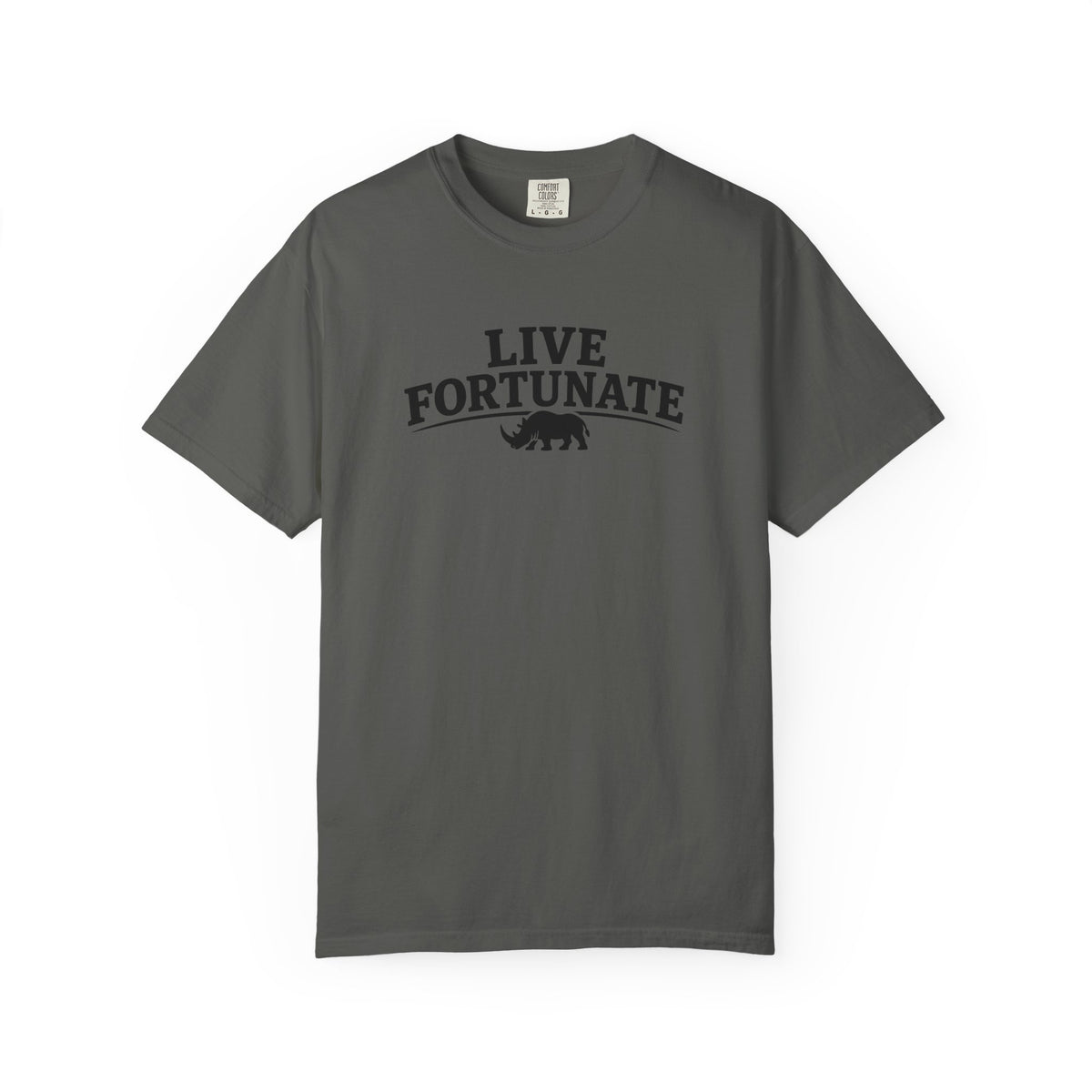 Rhino Logo T-Shirt — LiveFortunate.com Graphic Tee