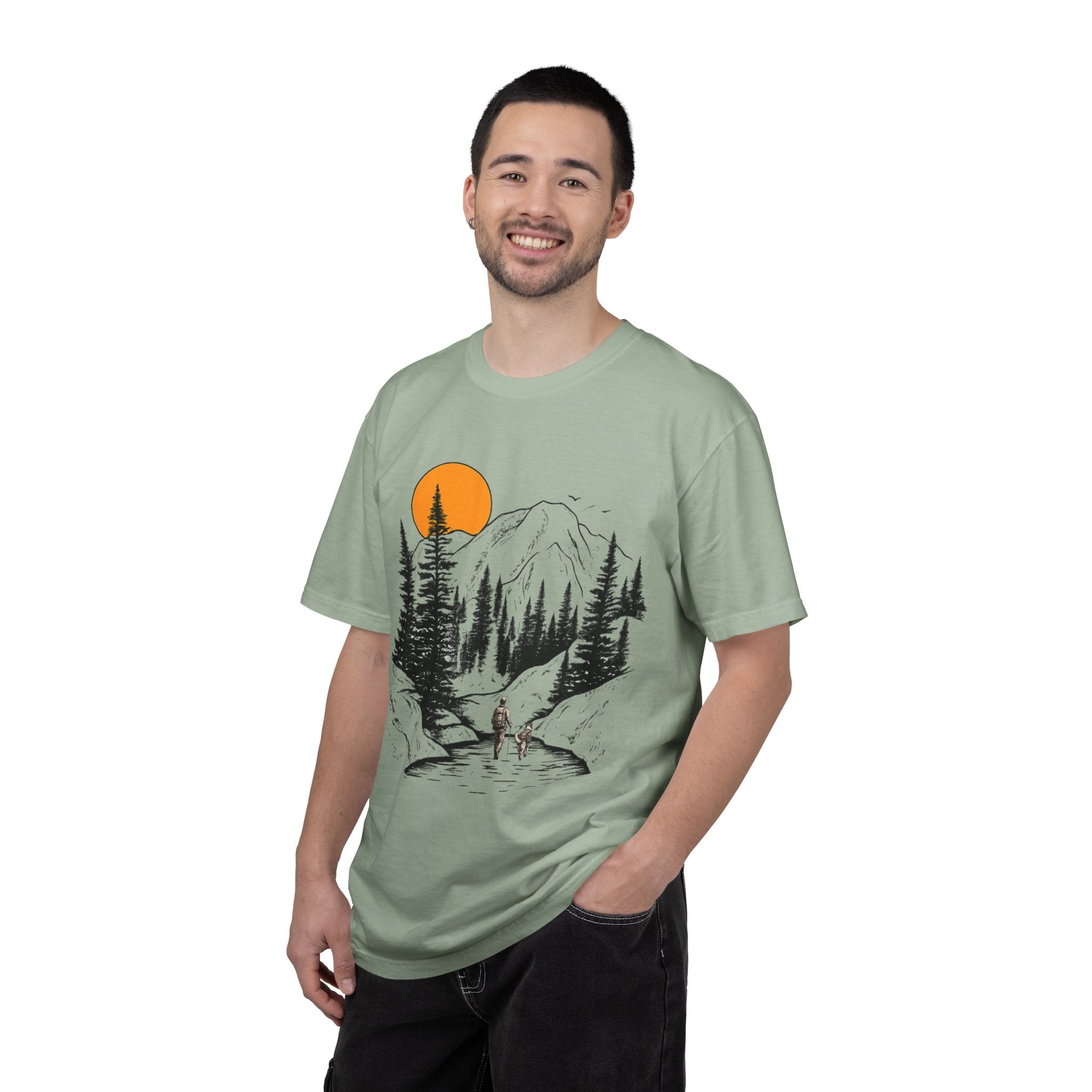 Mountain Sunset Hiking T-Shirt
