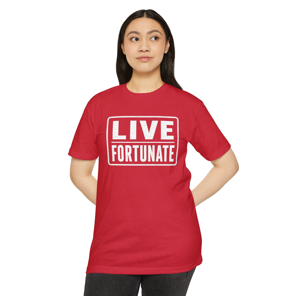 Live Fortunate T-Shirt — Inspirational Graphic Tee