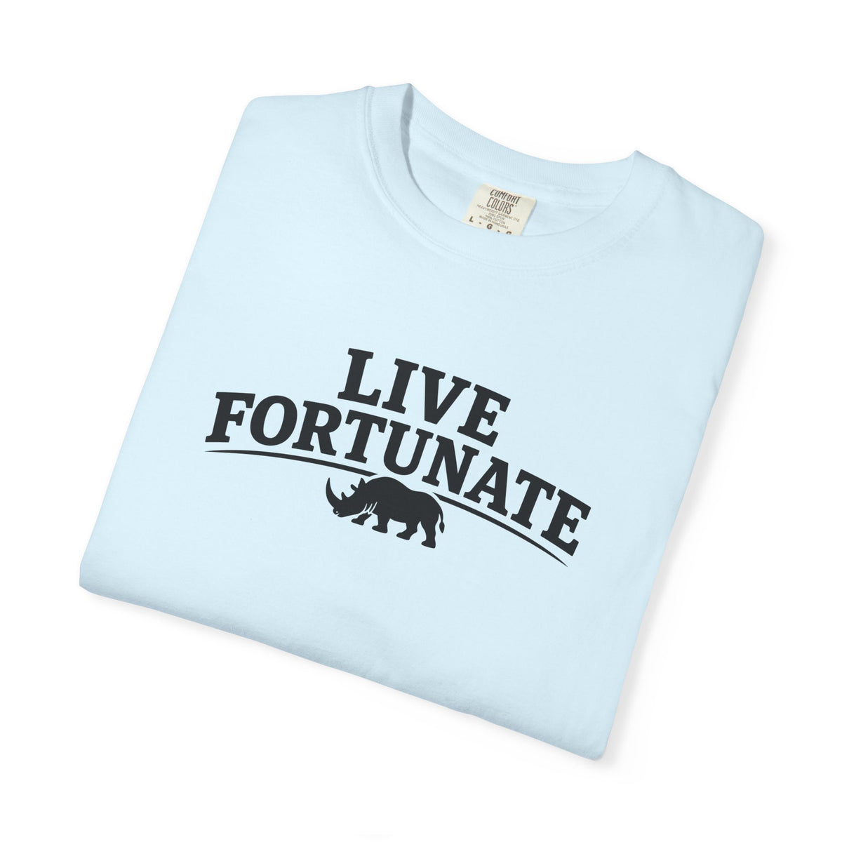 Rhino Logo T-Shirt — LiveFortunate.com Graphic Tee