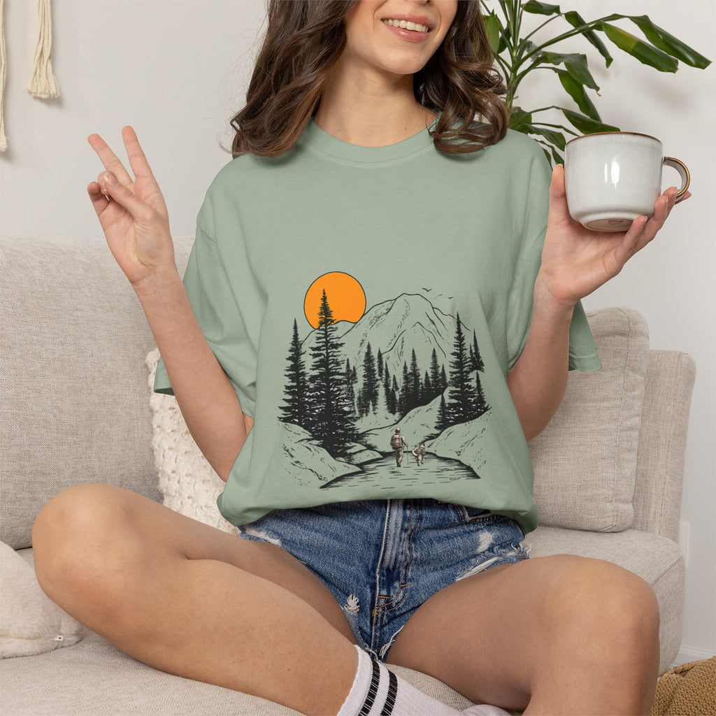 Mountain Sunset Hiking T-Shirt