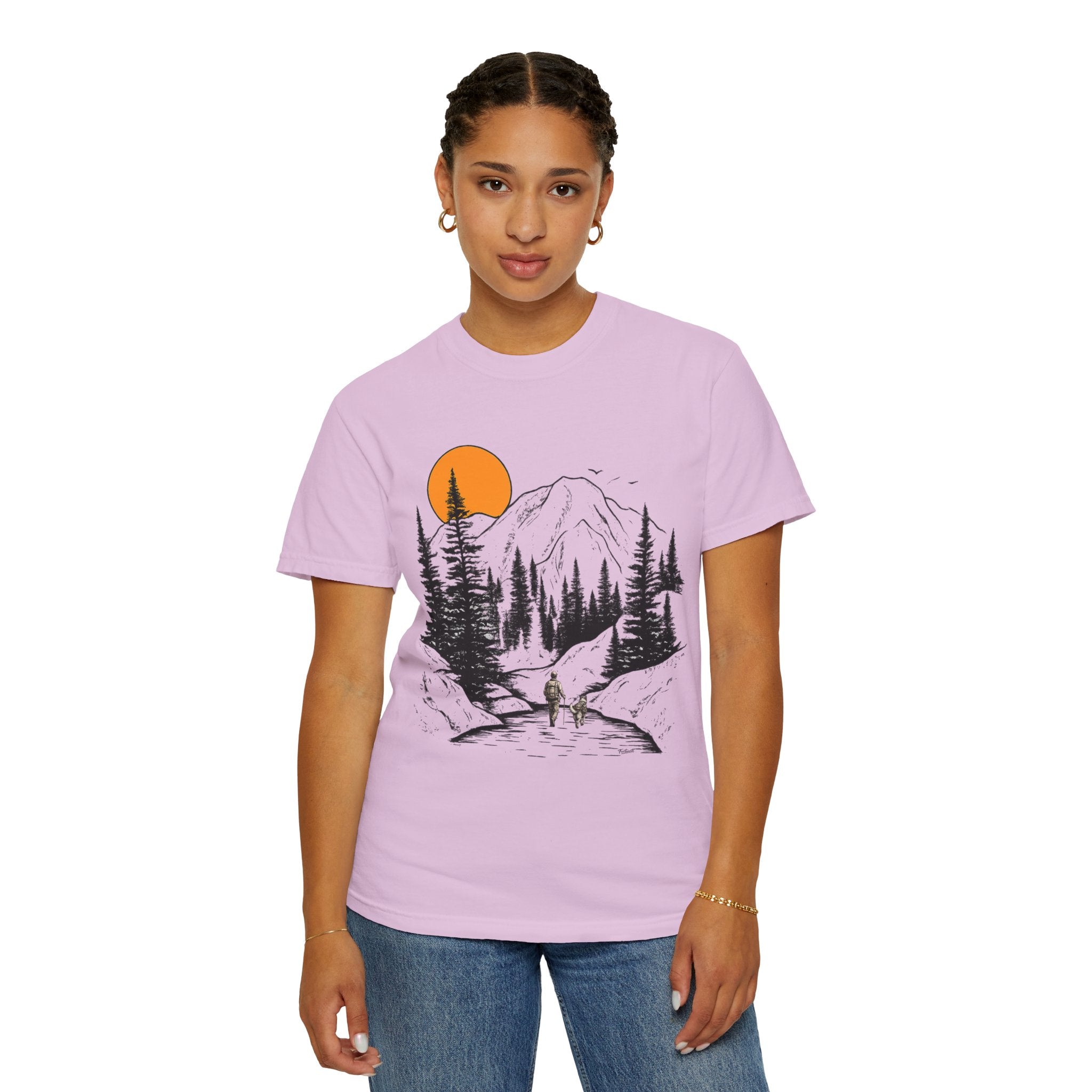 Mountain Sunset Hiking T-Shirt