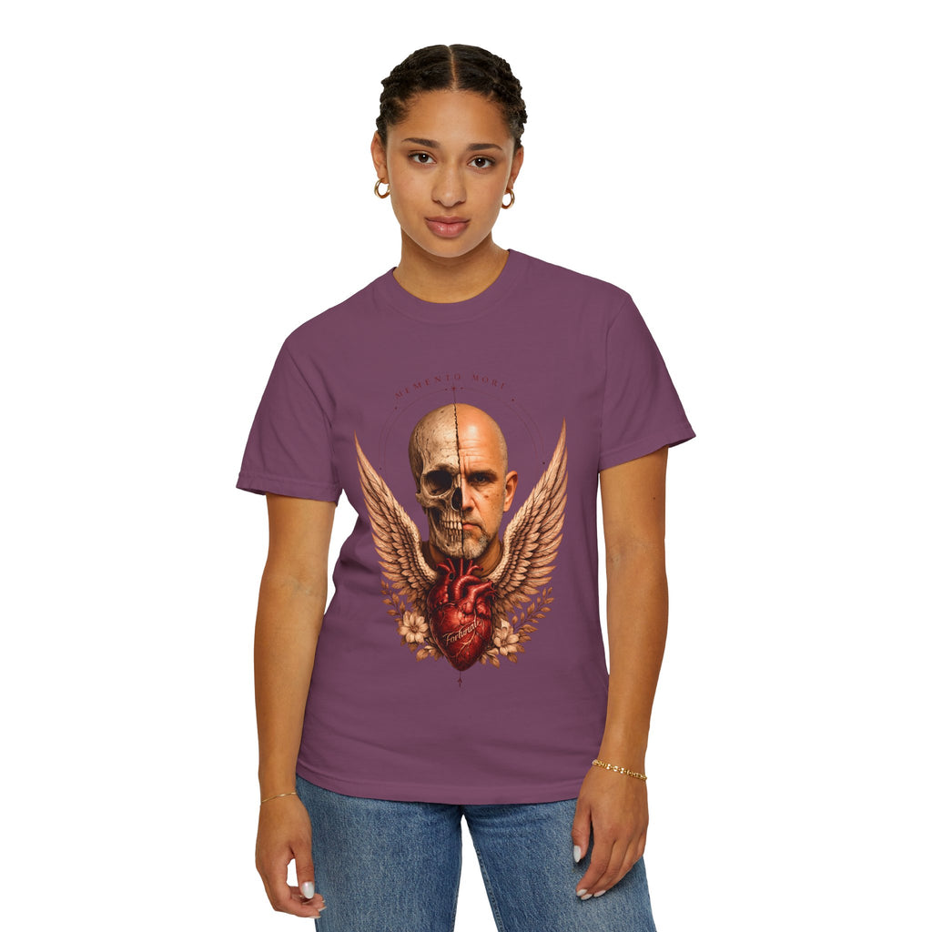 Memento Mori  — Anatomical Heart & Half Skull Graphic Tee