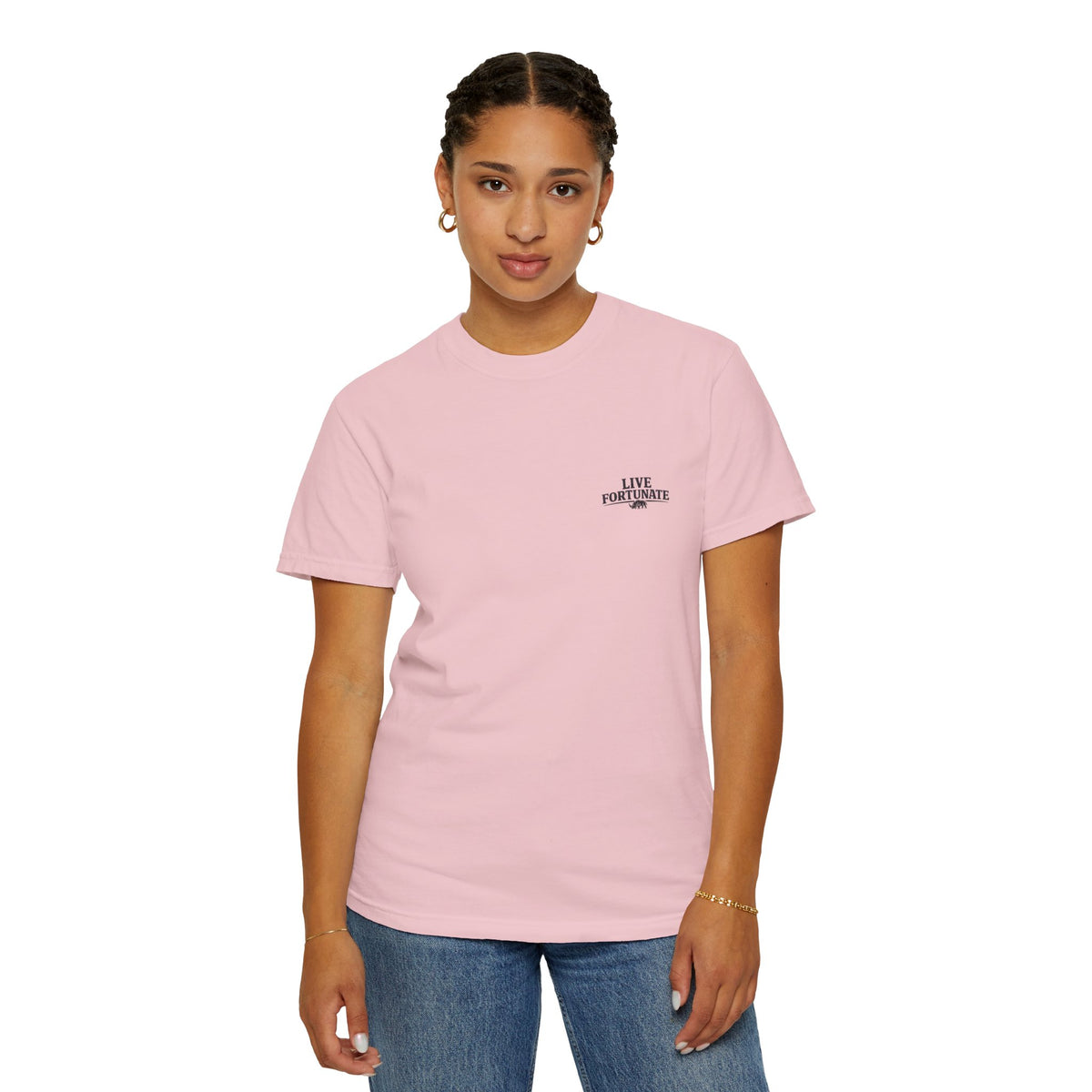 Fishing Lake Scene T-Shirt — Vintage Angler Silhouette Tee