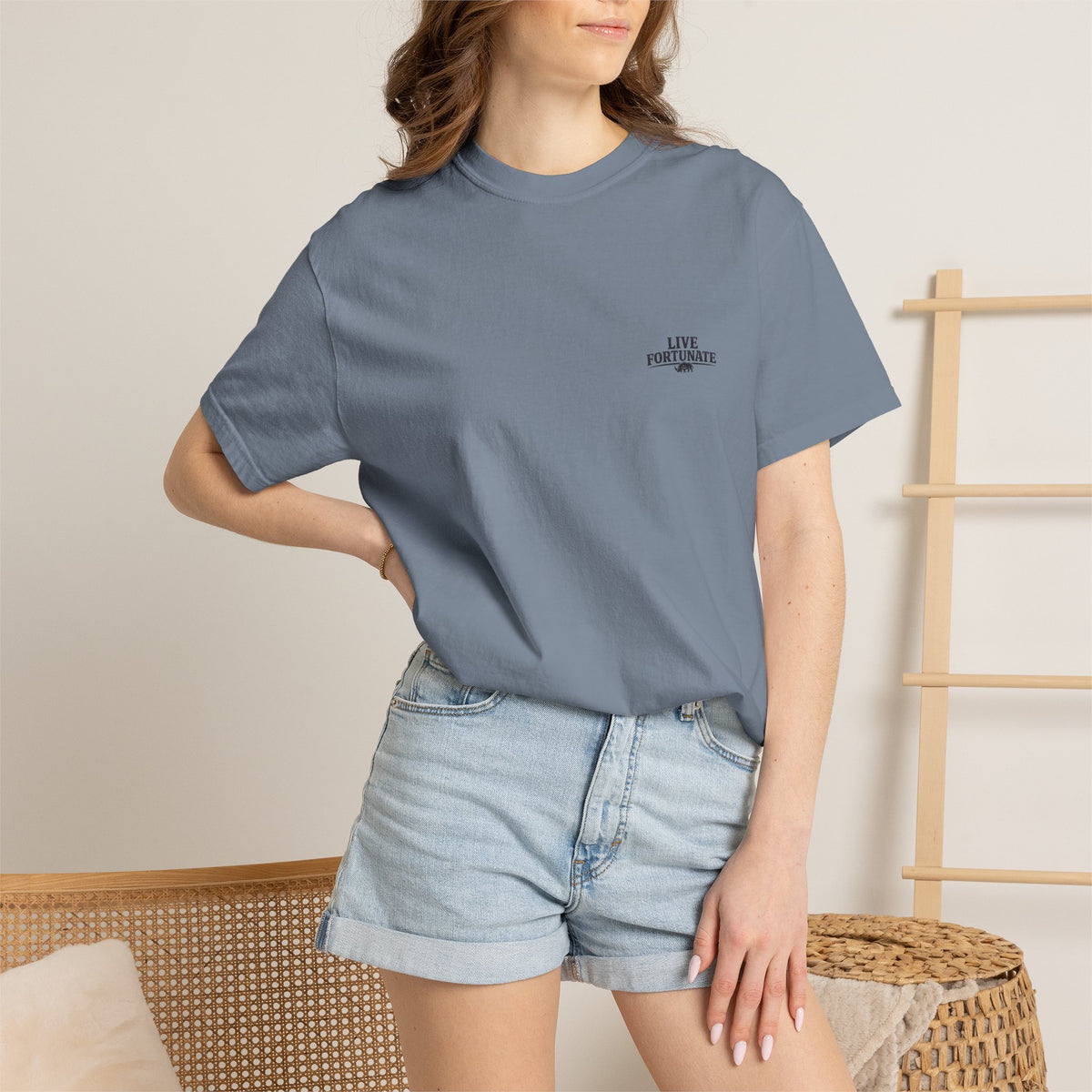 Fishing Lake Scene T-Shirt — Vintage Angler Silhouette Tee