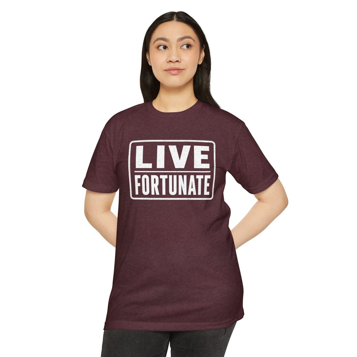 Live Fortunate T-Shirt — Inspirational Graphic Tee