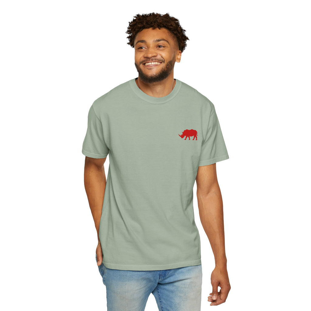 Live Fortunate Rhino T-Shirt — Red Rhino Logo Tee