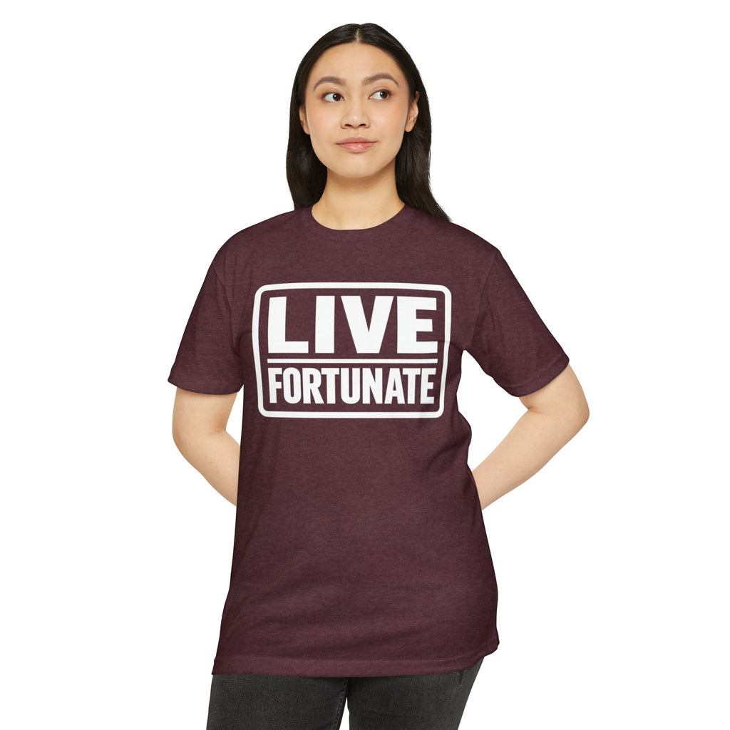 Live Fortunate T-Shirt — Inspirational Graphic Tee