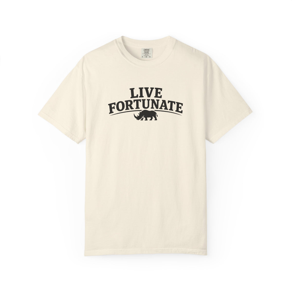 Rhino Logo T-Shirt — LiveFortunate.com Graphic Tee