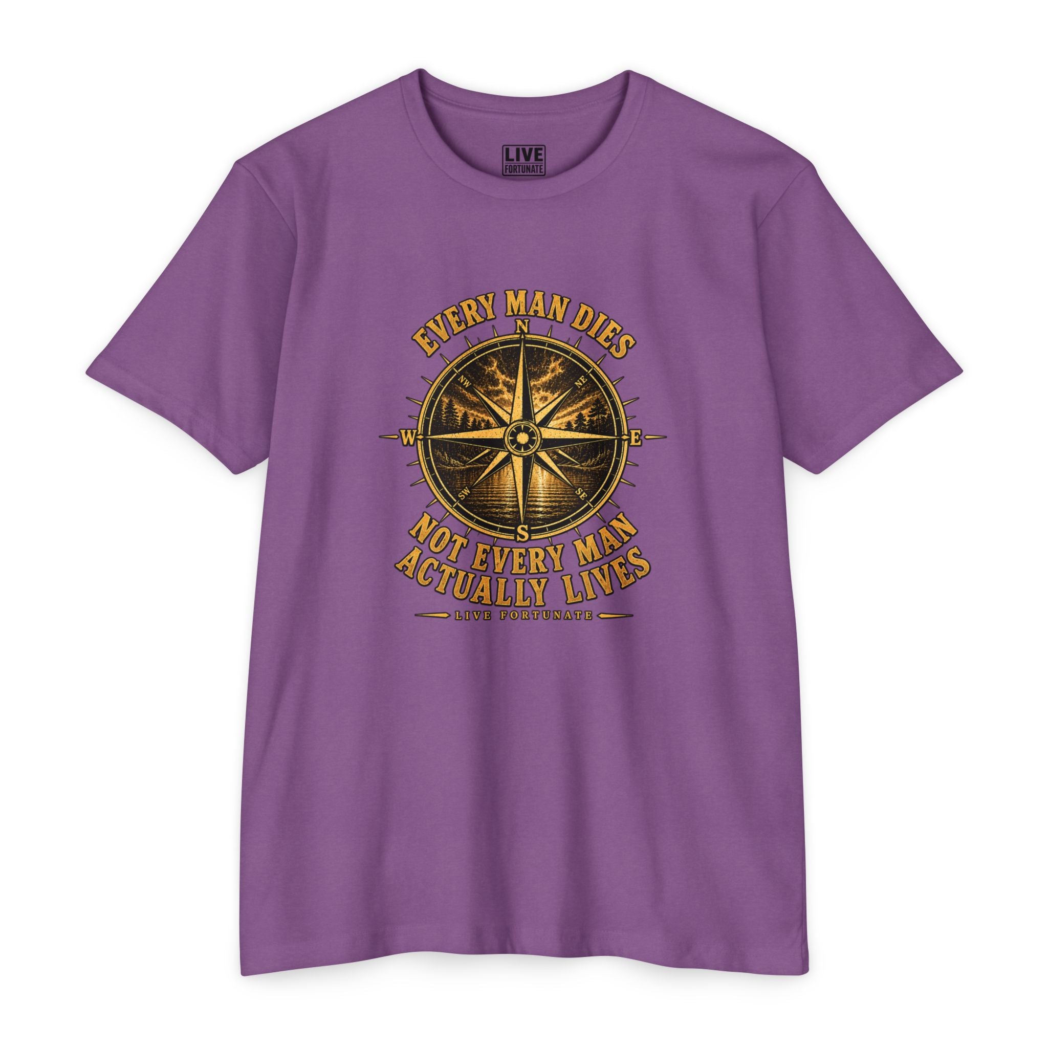 "Every Man Dies, Not Every Man Actually Lives" Compass Graphic Tee