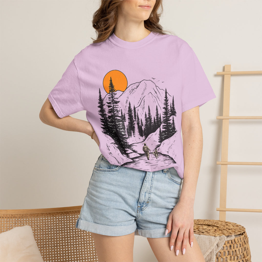 Mountain Sunset Hiking T-Shirt