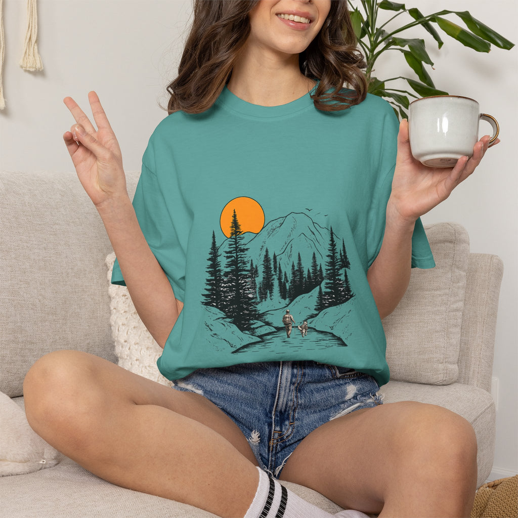 Mountain Sunset Hiking T-Shirt