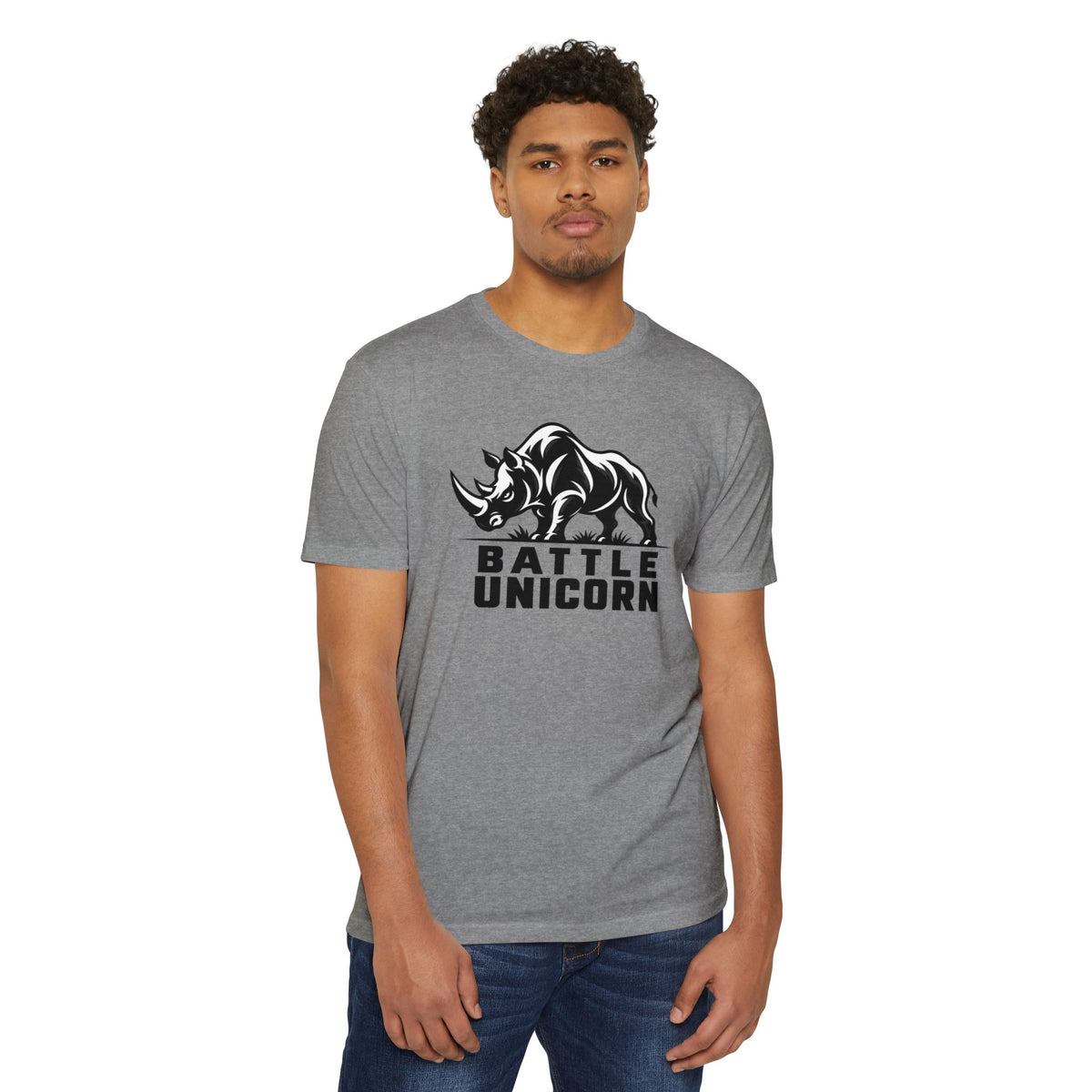 Battle Unicorn Rhino Tee | Live Fortunate