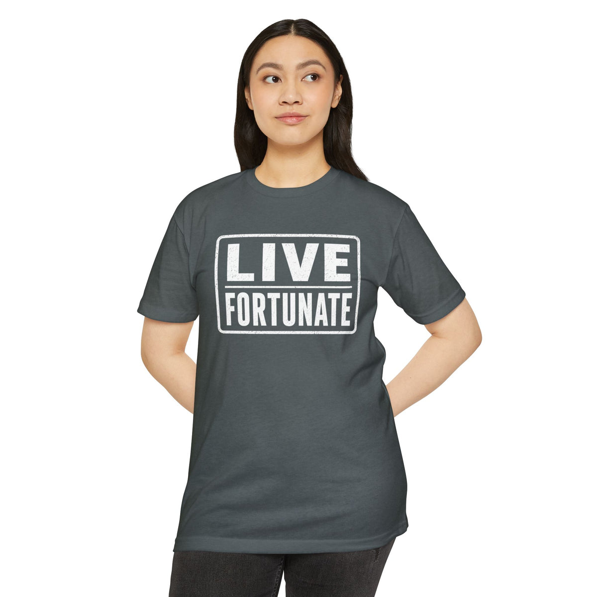 Live Fortunate T-Shirt — Inspirational Graphic Tee