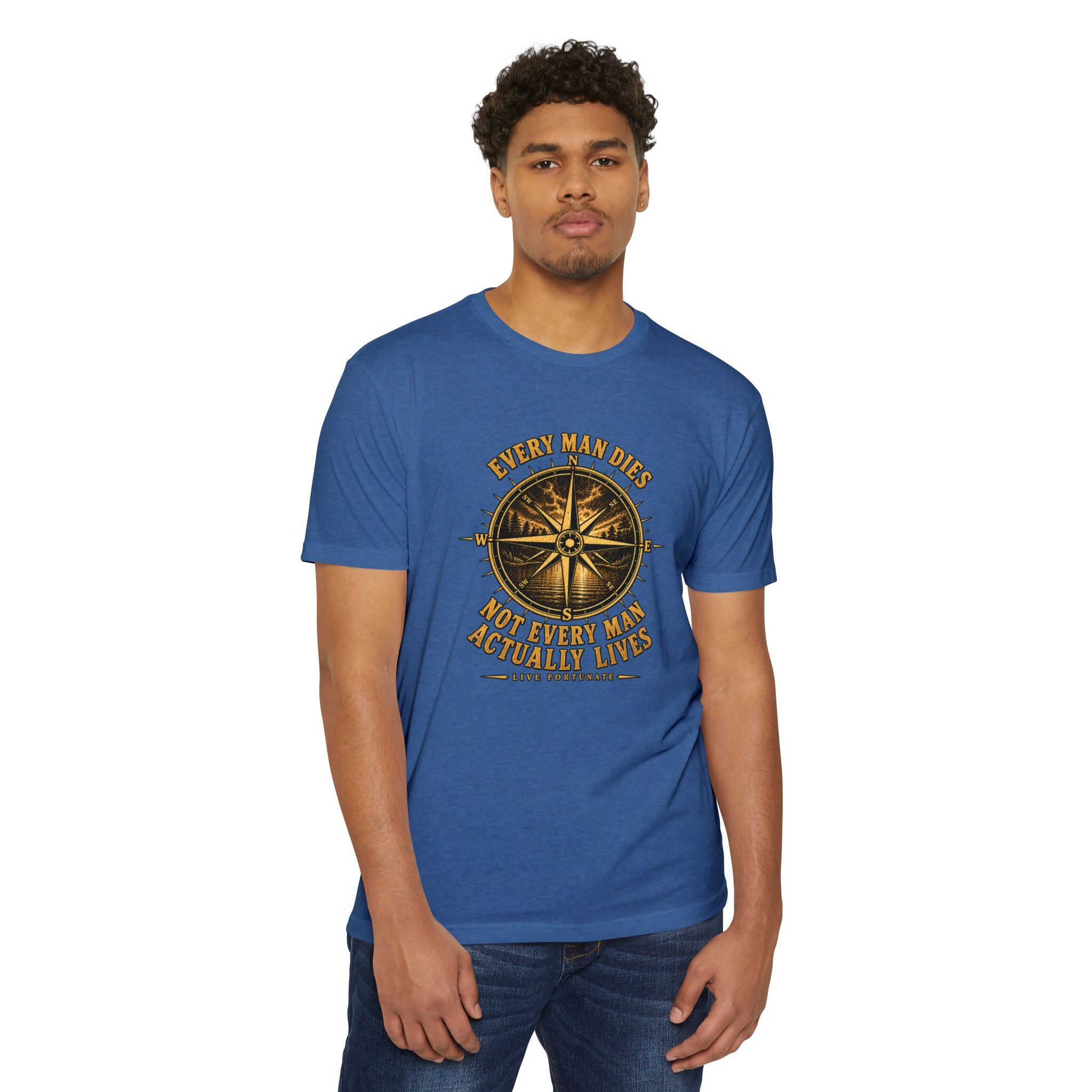 "Every Man Dies, Not Every Man Actually Lives" Compass Graphic Tee