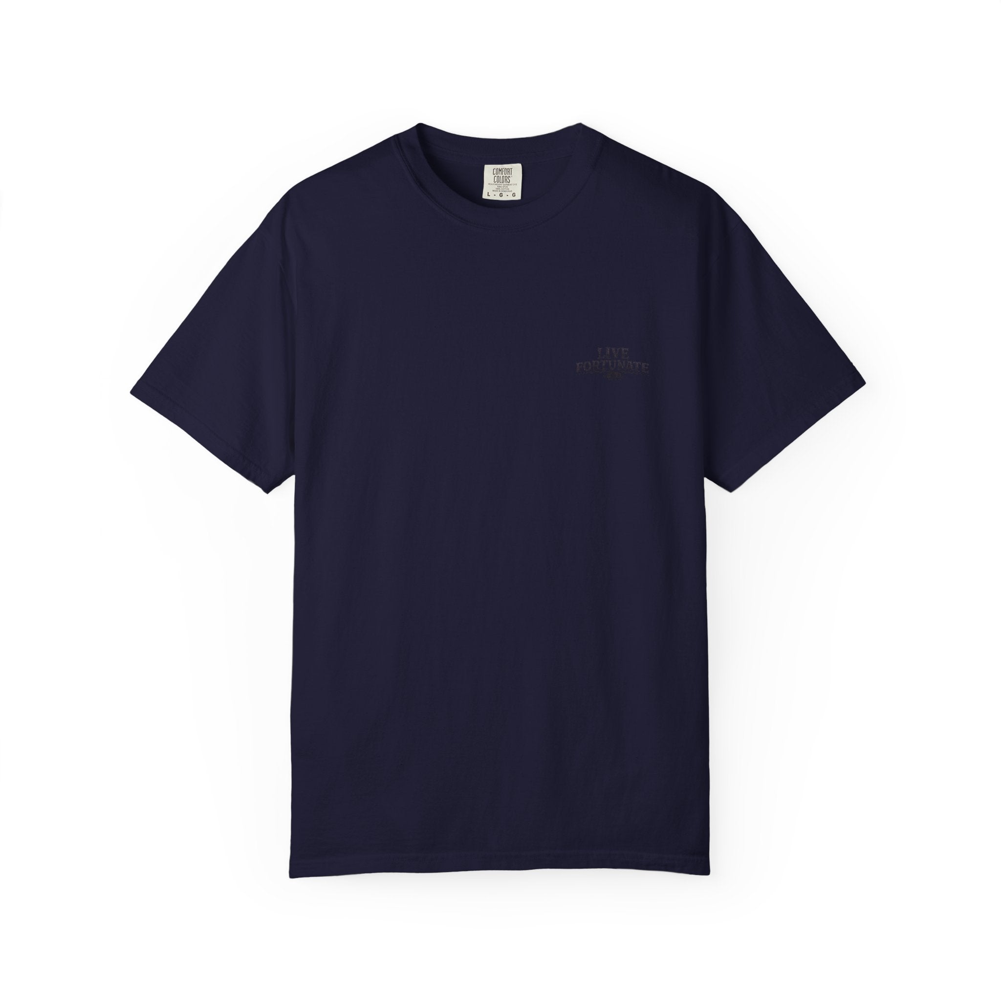 Fishing Lake Scene T-Shirt — Vintage Angler Silhouette Tee