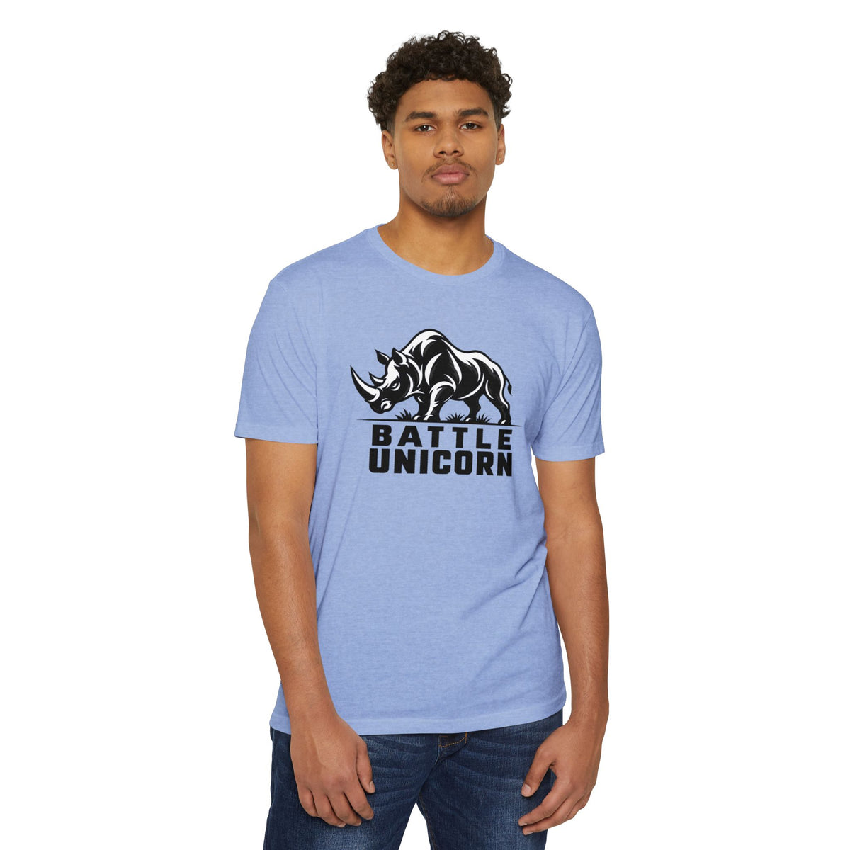 Battle Unicorn Rhino Tee | Live Fortunate