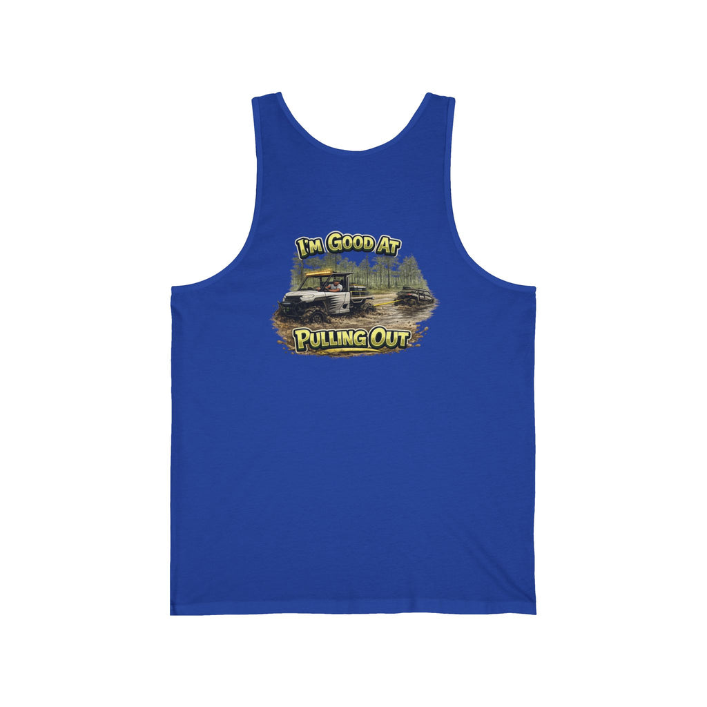 I'm Good At Pulling Out Tank — RV/Camper Graphic Tank Top