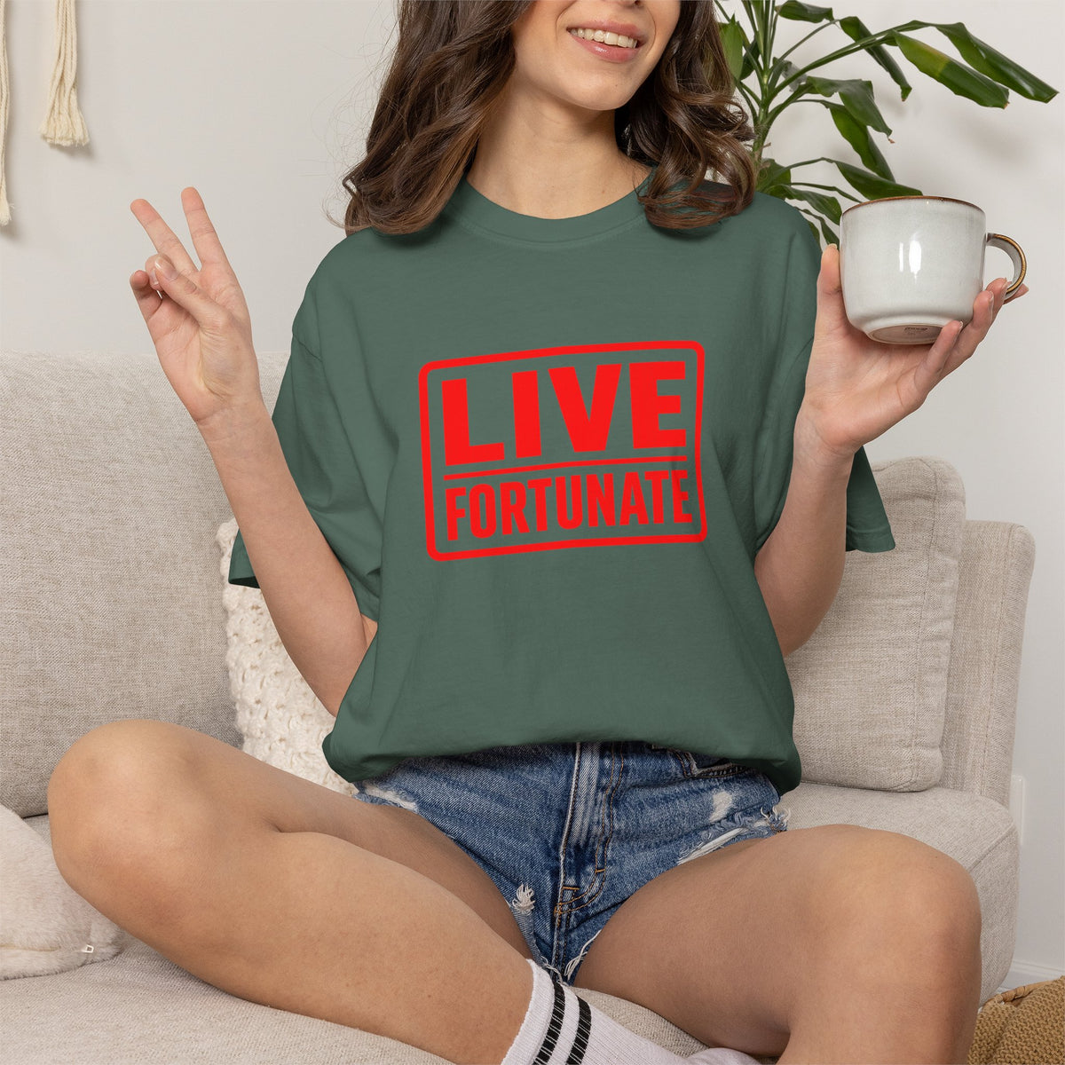 Live Fortunate Graphic T-Shirt