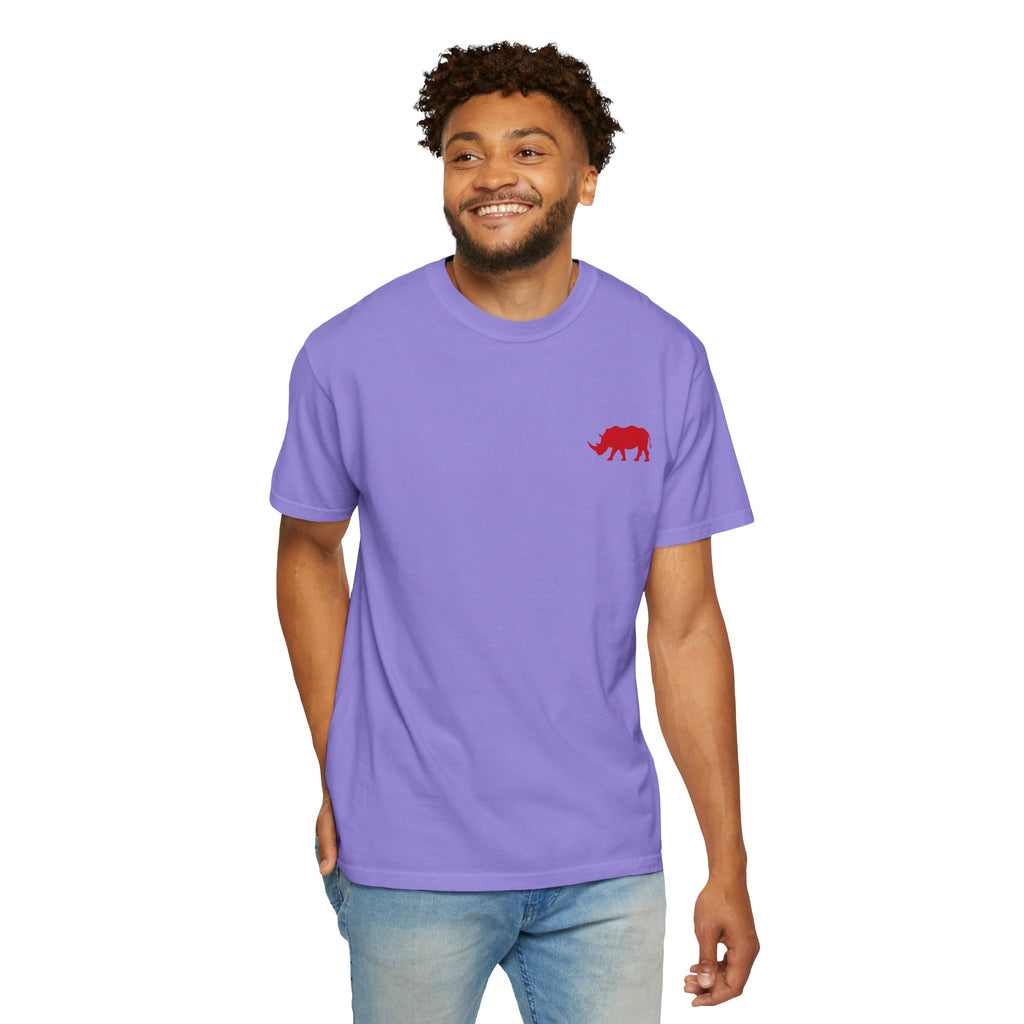 Live Fortunate Rhino T-Shirt — Red Rhino Logo Tee