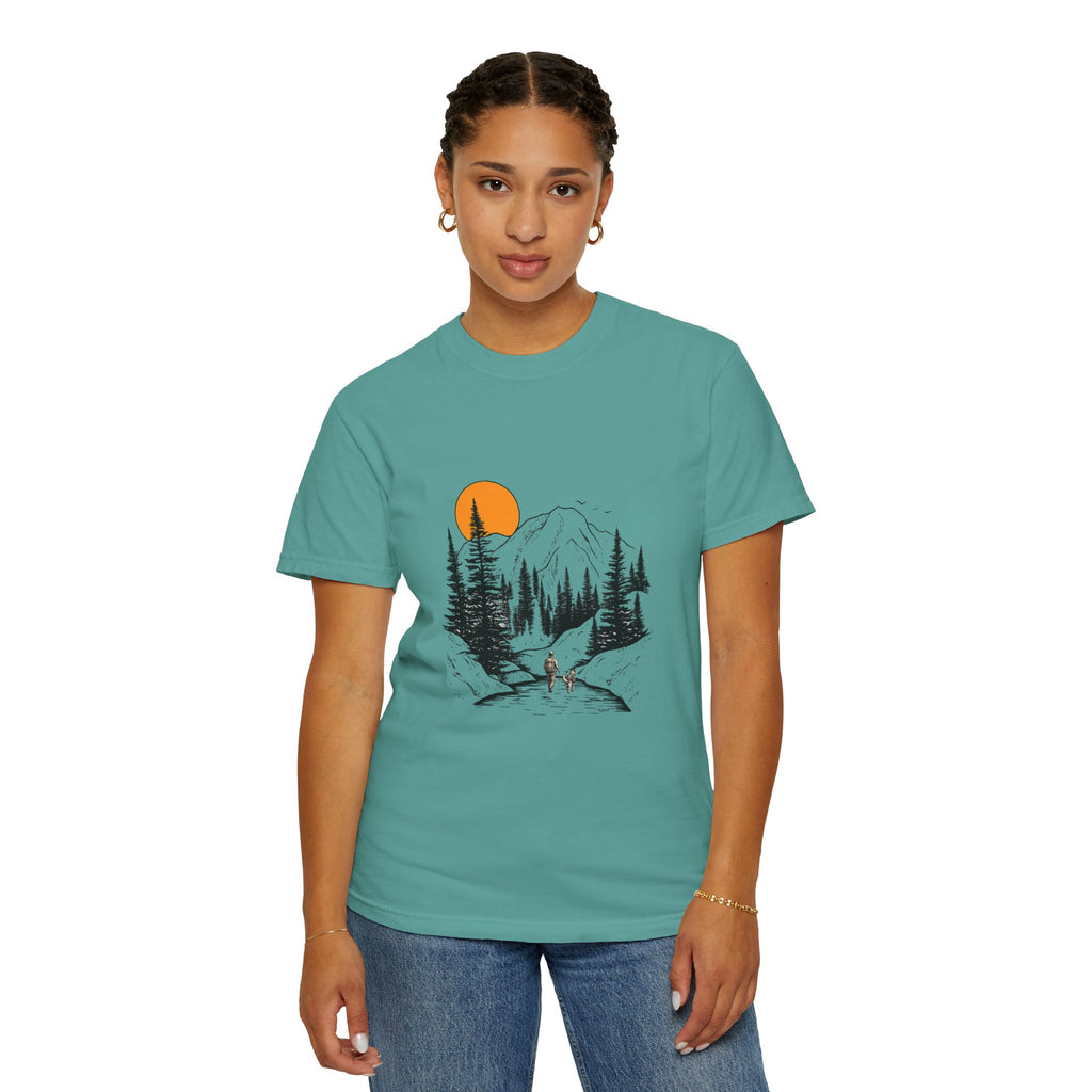 Mountain Sunset Hiking T-Shirt