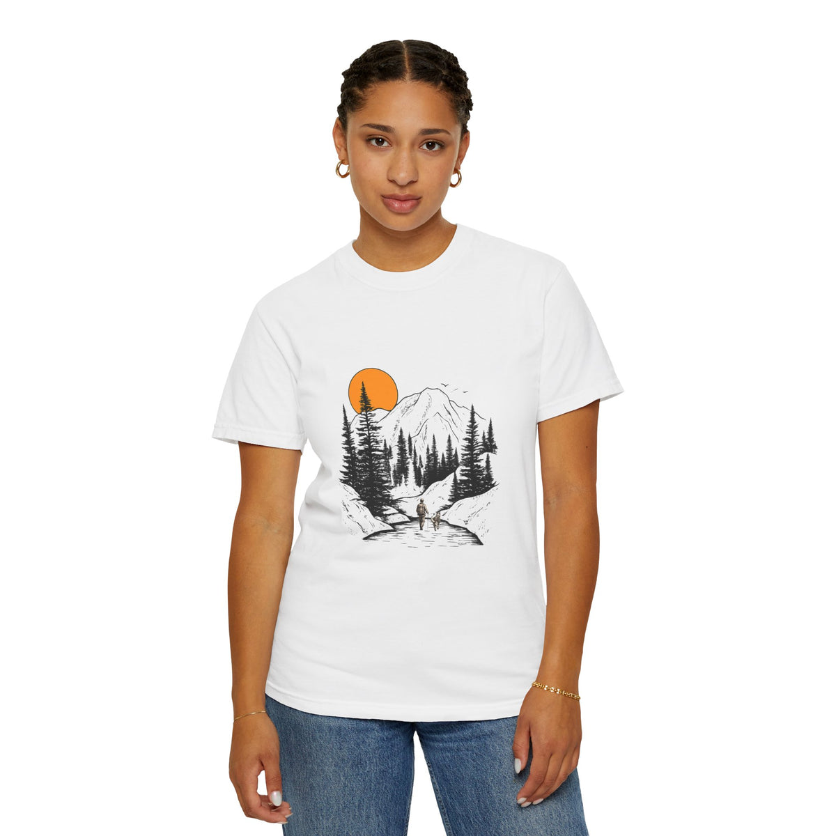 Mountain Sunset Hiking T-Shirt