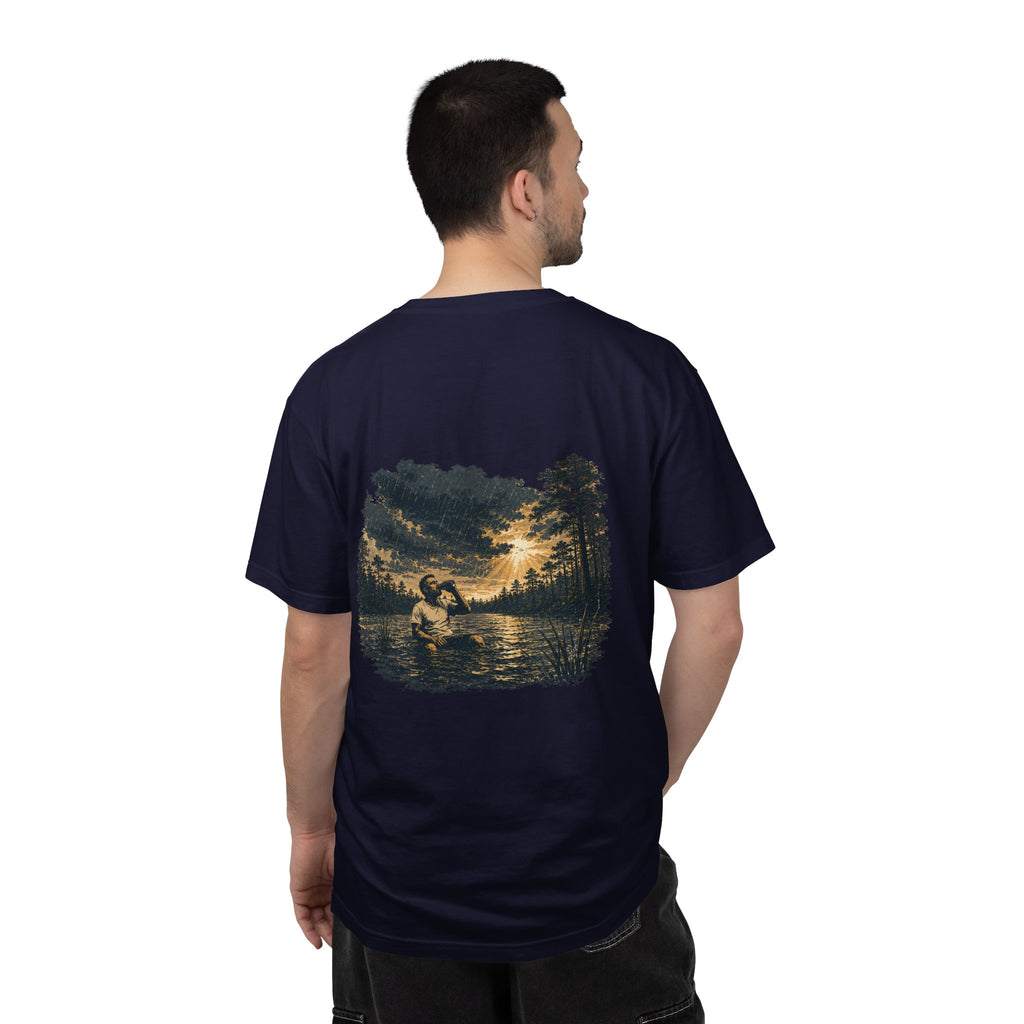 Sunset Vintage T-Shirt — Lake Scene